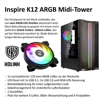 Meinpc Peacemaker i9 RTX 4060 [Water] Gaming-PC (Intel Core i9 11900K (KF), Nvidia GeForce RTX 4060, 32 GB RAM, 1000 GB SSD, Wasserkühlung, RGB, Windows 11, Gaming, Gamer)