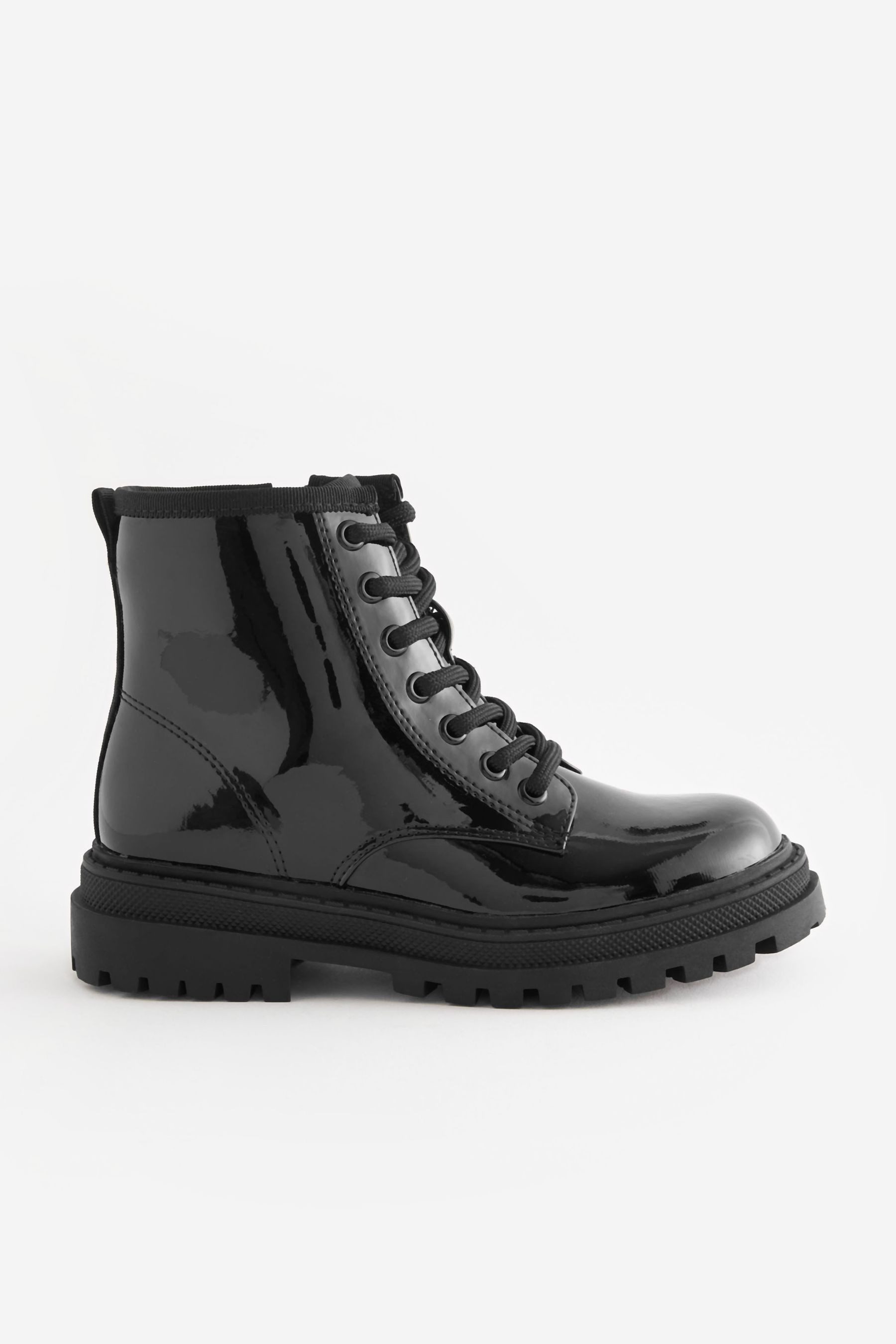 Next Warm gefütterte Schürstiefel Schnürstiefelette