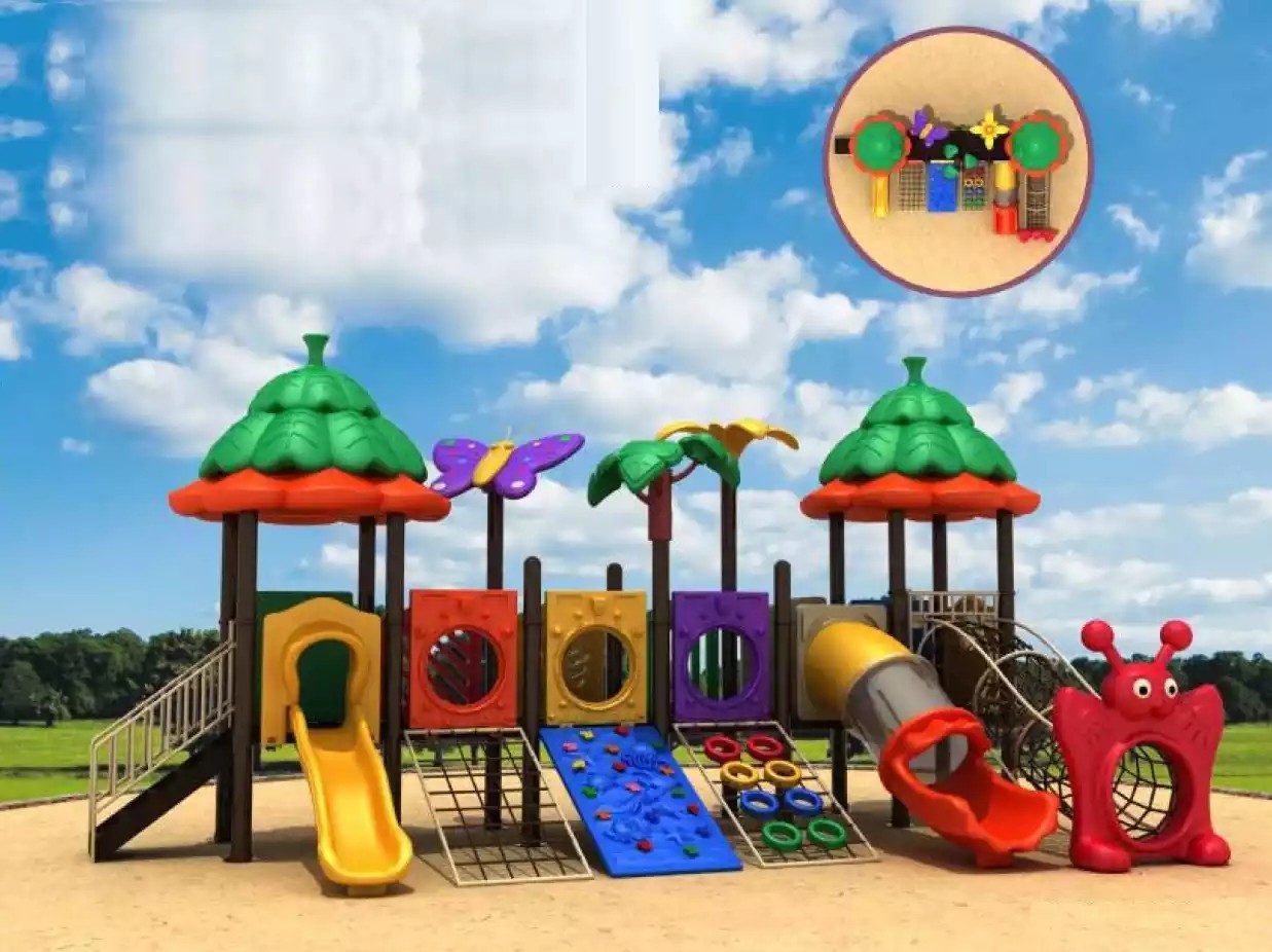 JVmoebel Spielturm Bunter Spielplatz für Kinder – Neuheit für Outdoor-Unterhaltung, Made in Europa