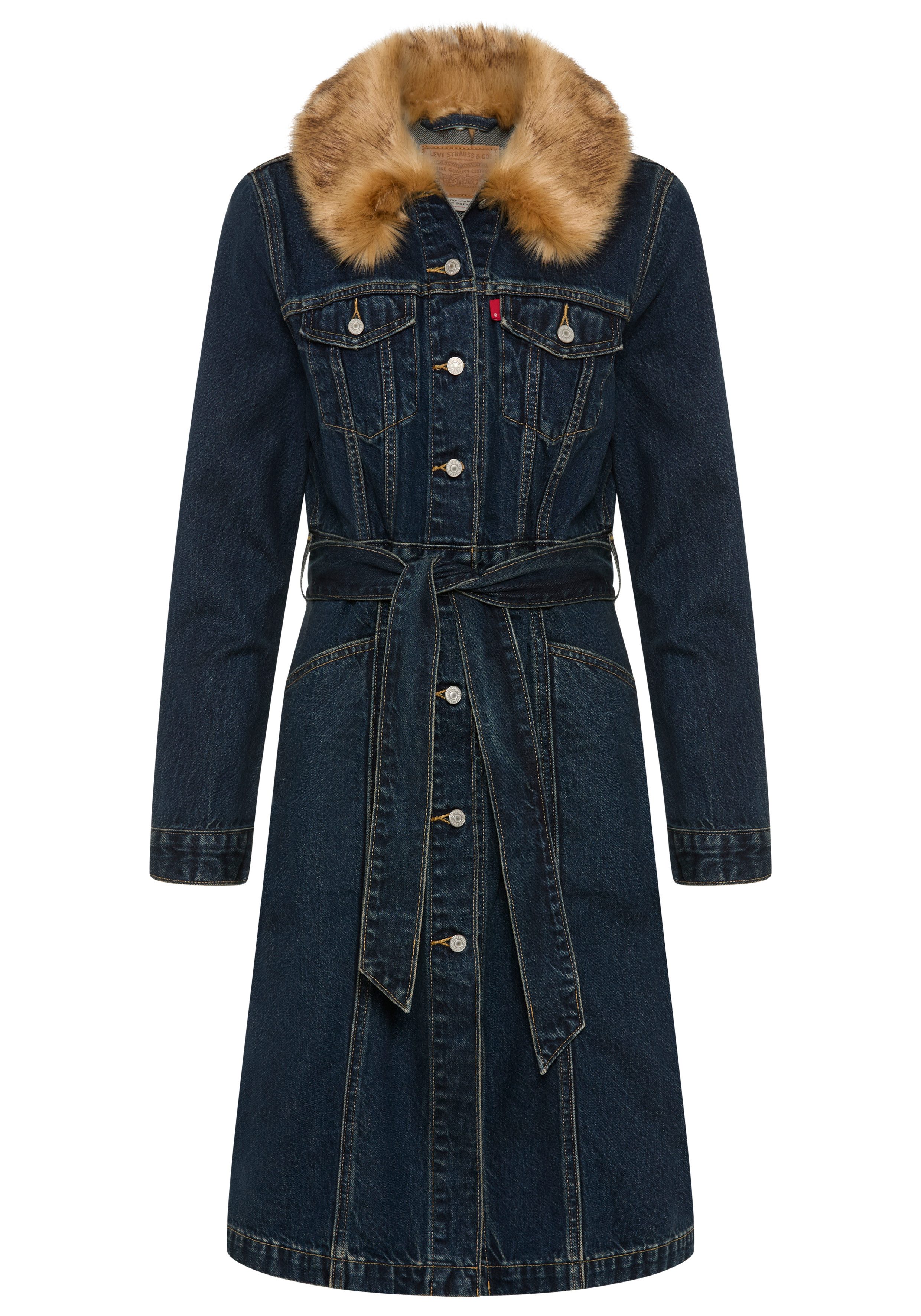 Levi's® Langmantel MOB WIFE TRUCKER Kragenbesatz abnehmbar günstig online kaufen