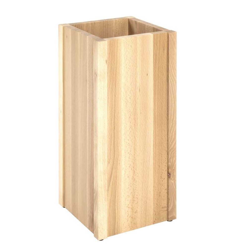 HAKU Schirmständer Schirmständer buche - Schirmhalter, Massivholz - B 20 x H 45 x T 20 cm (1 Stück), Schirmständer aus Massivholz