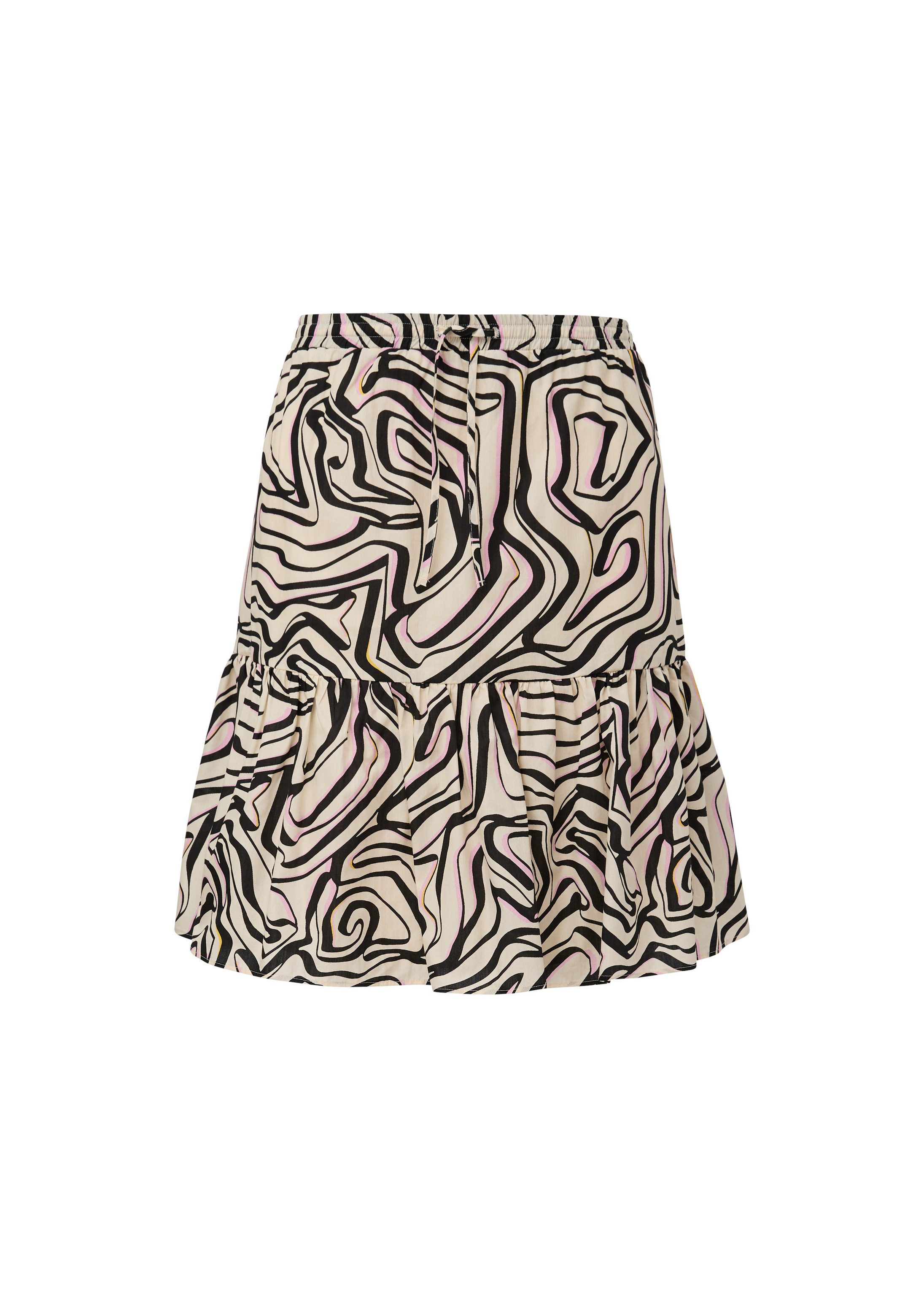 comma Minirock Rock Kurzer Rock mit All-over-Print