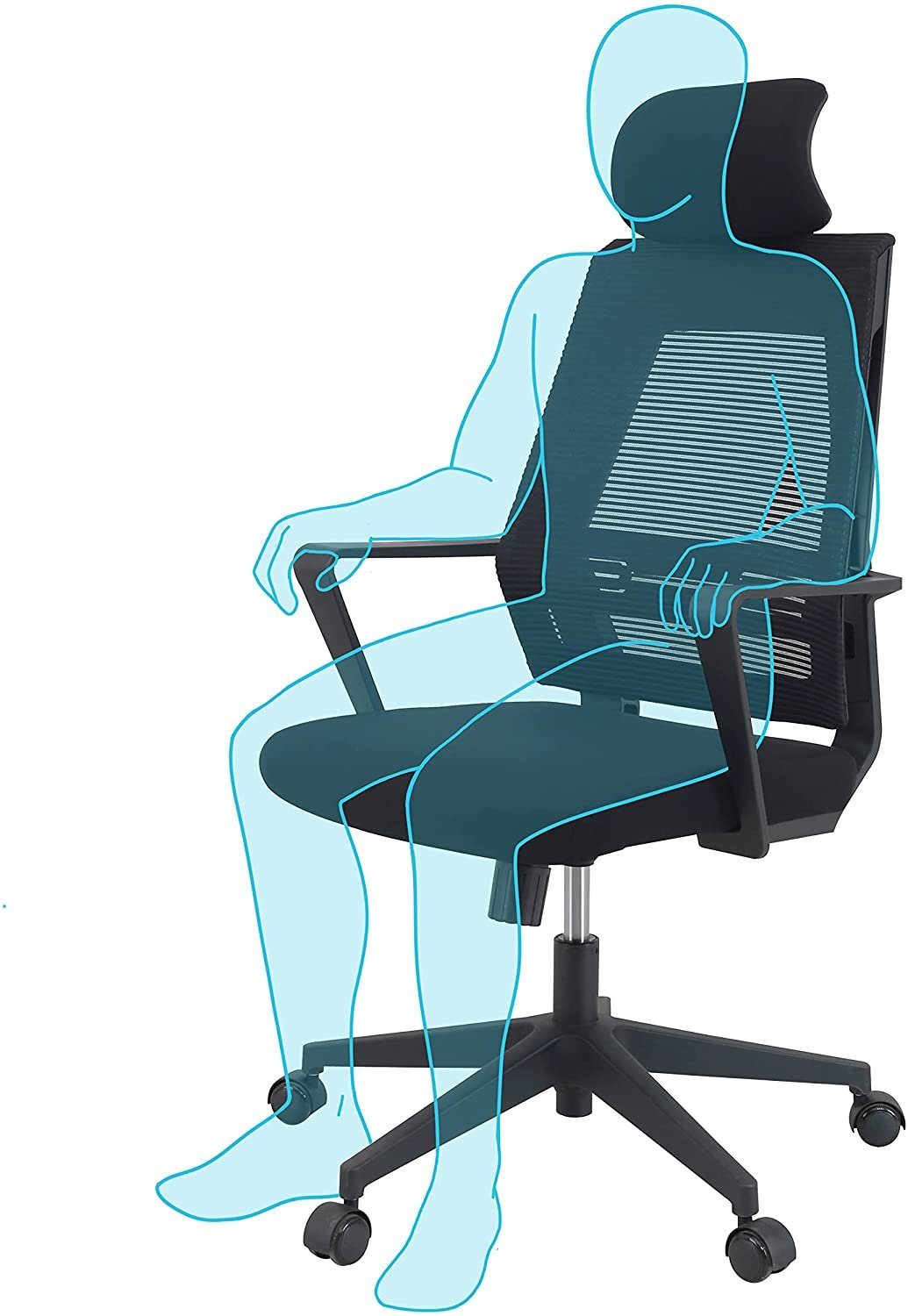 KLIM Gaming-Stuhl »K300«, KLIM K300 Office Chair - Ergonomischer Bürostuhl  + Weiches Sitzkissen & Stoff + Inklusive Kopfstütze + Bis zu 110 kg  belastbar + Verstellbarer Stuhl für Büro und Zuhause + NEU 2022 online  kaufen | OTTO