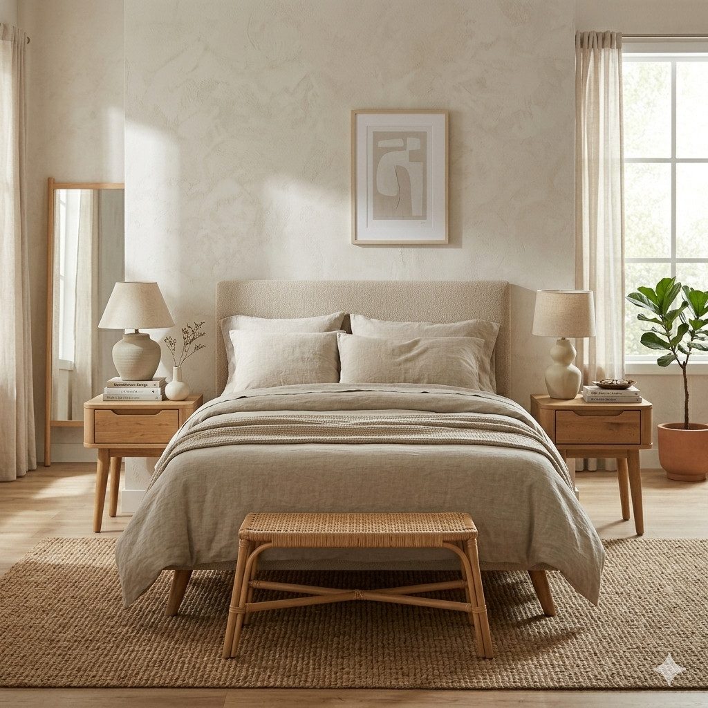Woodek Design Nachttisch Nora 2er-Set aus Eiche und Eichenfurnier – matt lackiert (schlanke Gestaltung, 2-St., Massiver Eichenkorpus), Kompakte Maße 45 x 40 x 54
