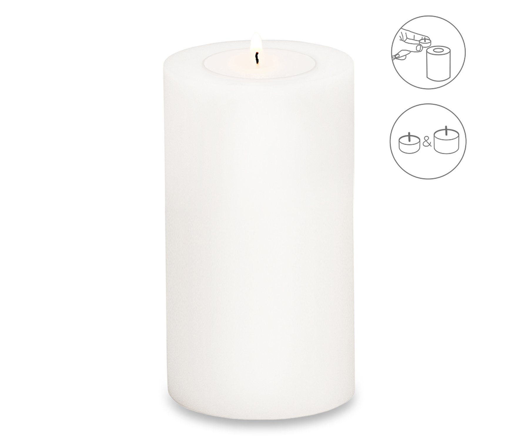 EDZARD Stumpenkerze Cornelius Ø 10 cm, (H 18 cm) Stumpenkerzen-Optik, Dauer günstig online kaufen