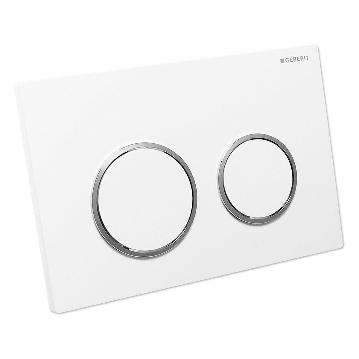 GEBERIT Betätigungsplatten Omega 20, für 2-Mengen-Spülung hochglanz weiß 115085KJ1