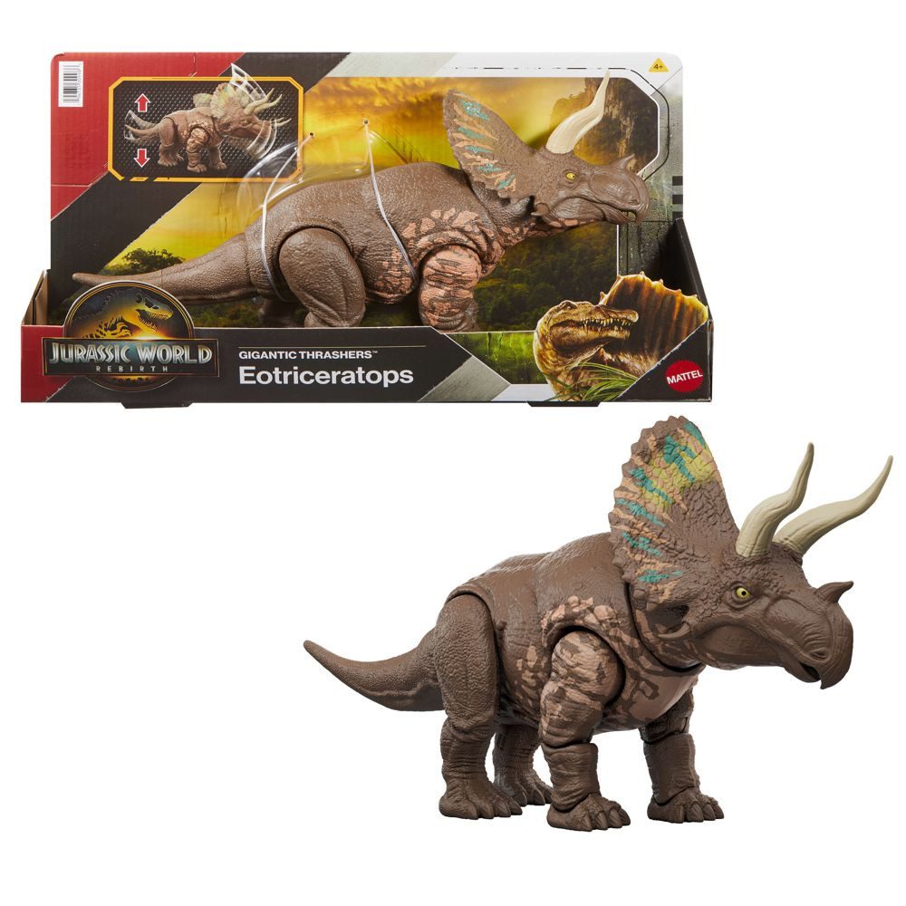 Jurassic World Actionfigur Eotriceratops Gigantic Thrashers Jurassic World JGB93 Dinosaurier