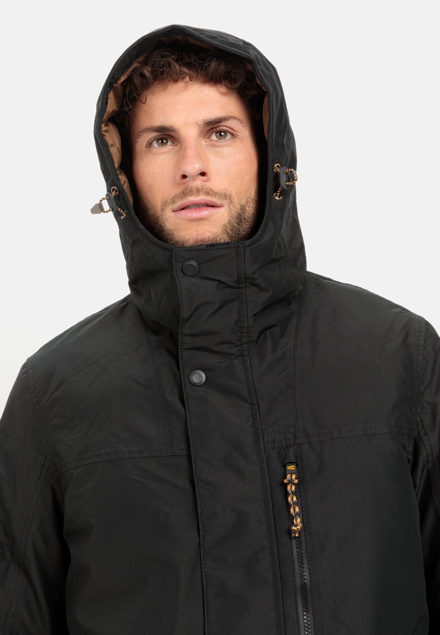 camel active Funktionsmantel mit Kapuze Langarm Kapuze Kapuze