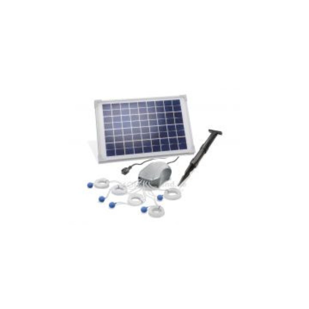 Teichbelüfter Solar Teichbelüfter 10W Solarmodul 5x120 l/h Förderleistung 101887