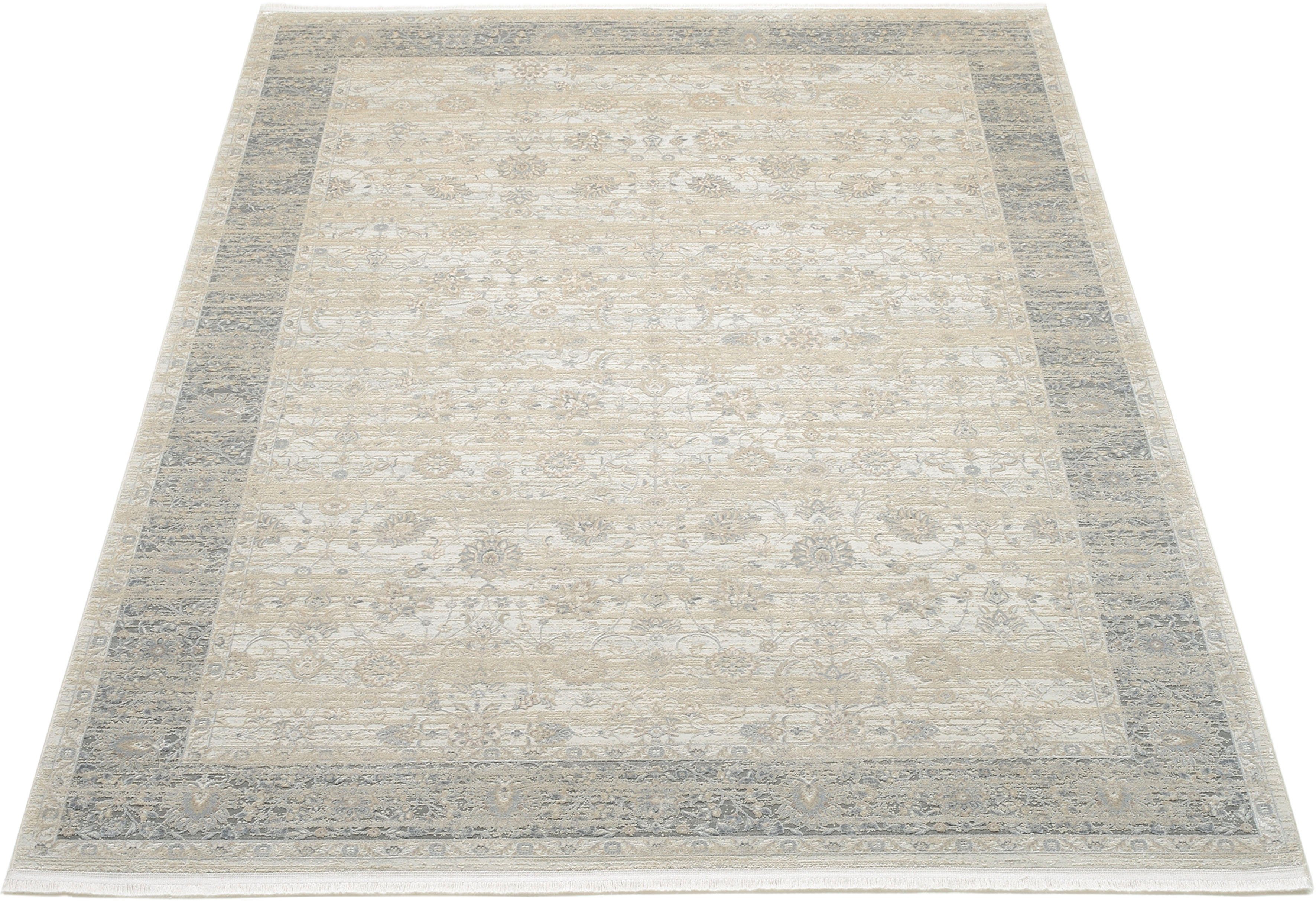 OCI DIE TEPPICHMARKE Teppich HORUS NIMA, rechteckig, Höhe: 8 mm, 3-D Optik, Vintage Optik, feine Fransen, Wohnzimmer