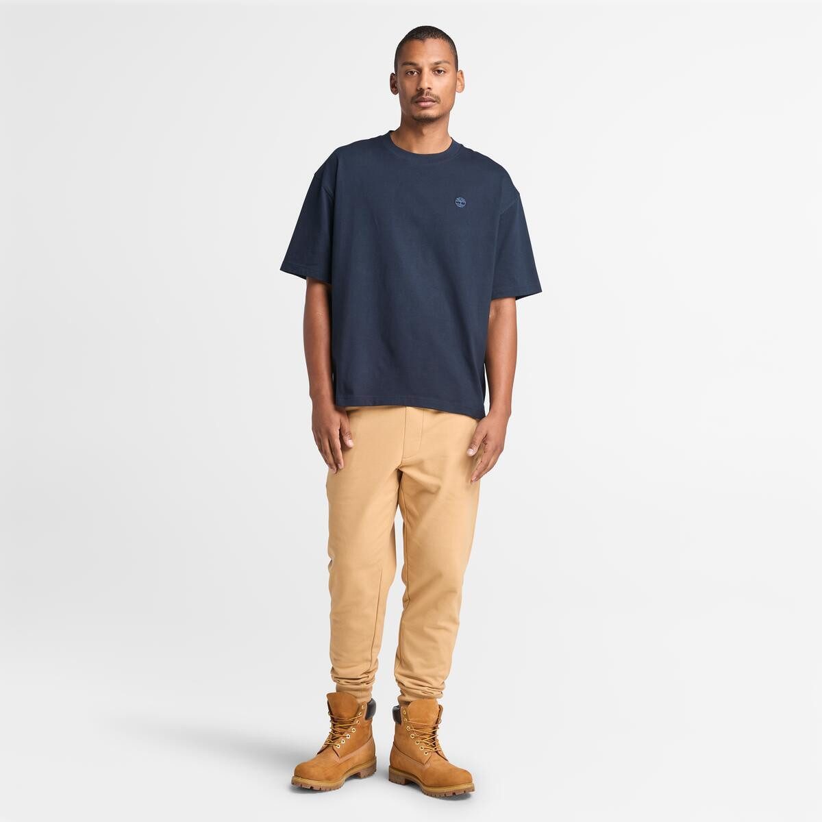 Timberland T-Shirt DUNSTAN RIVER Short Sleeve Tee mit aufgesticktem Logo, Kurzarm-Design, aus Baumwolle – Bild 4 von 5