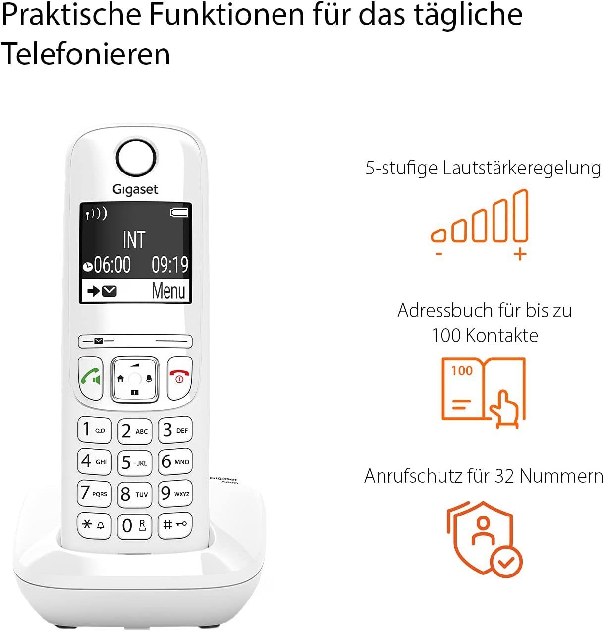 Gigaset A690 Schnurloses DECT-Telefon (Mobilteile: 1)
