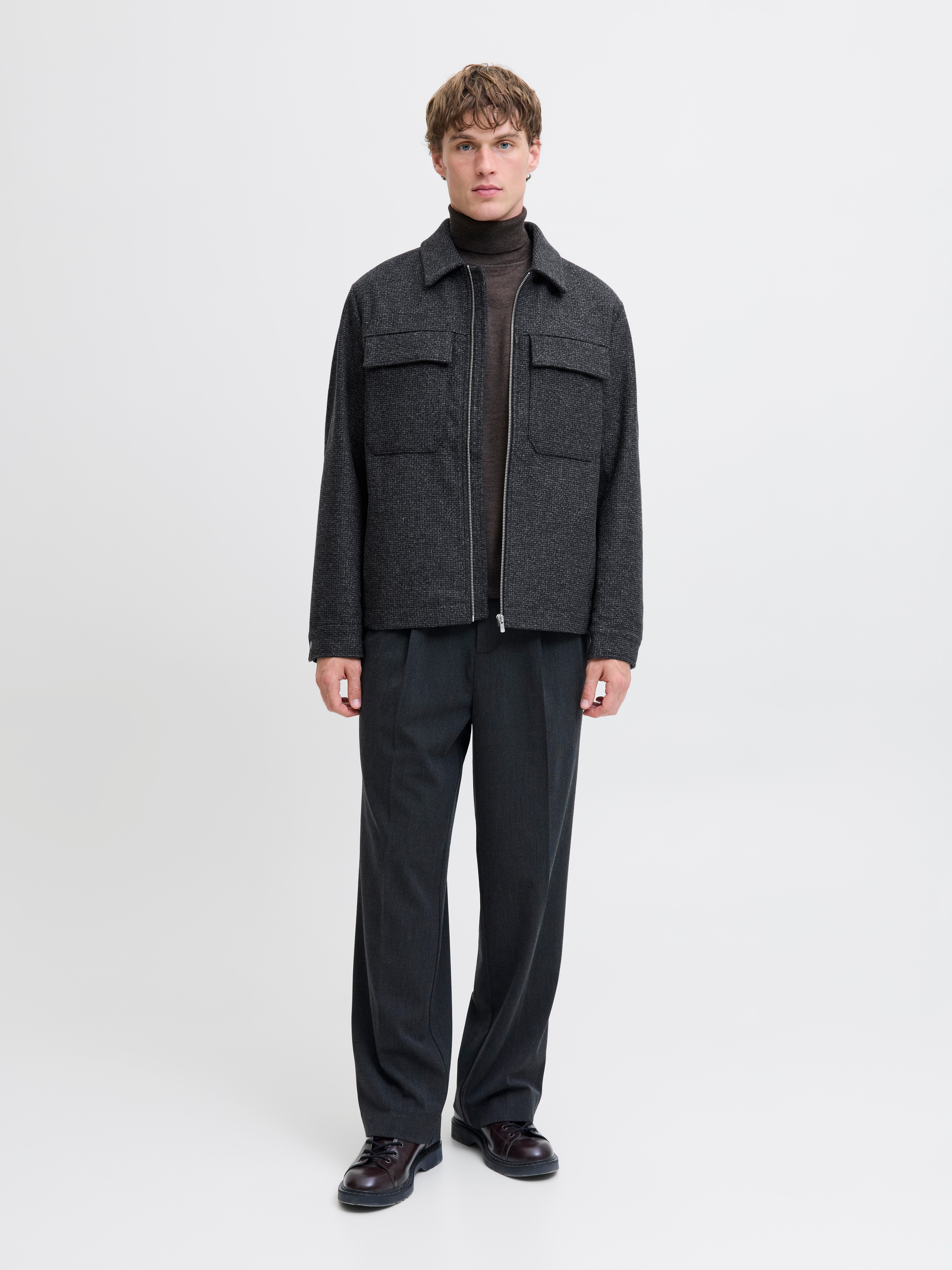 Jack & Jones Wolljacke JPRCCRUSSEL WOOL BLEND JACKET SN