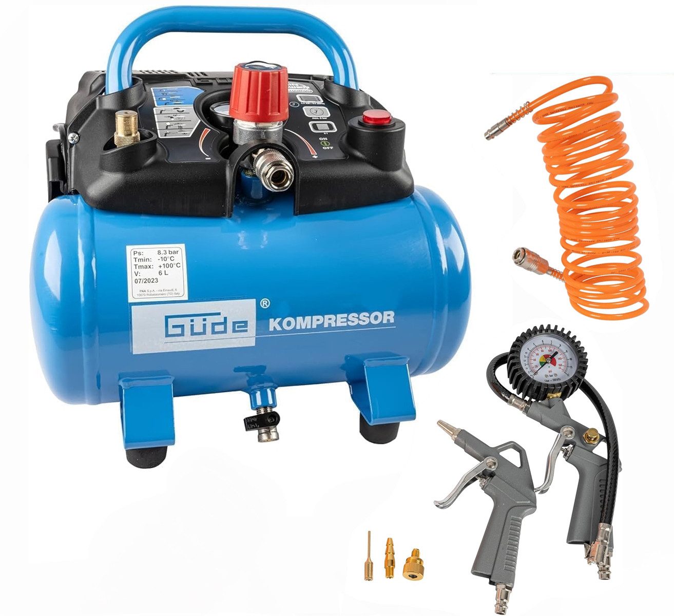 Güde Kompressor Kompressor Airpower 190/08/6 + Reifenfüller, Ausblaspistole günstig online kaufen