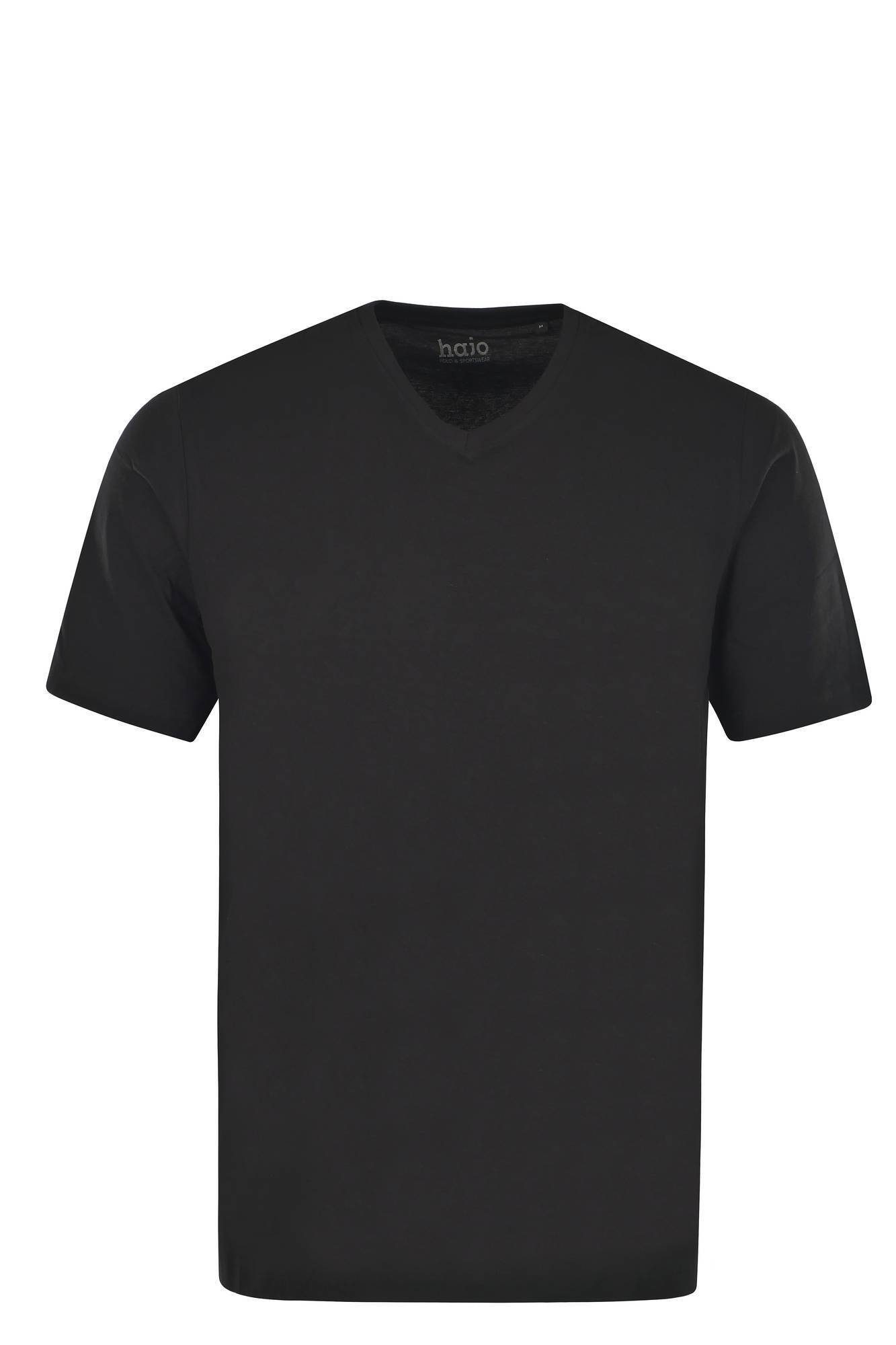 Schwarz Basic, T-Shirt, 2er Hajo Kurzarm T-Shirt - Pack Herren