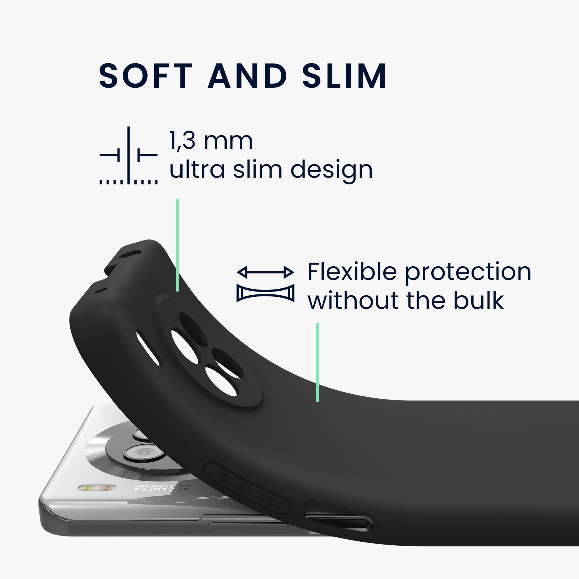 kwmobile Handyhülle Hülle für HONOR 50 Lite, Hülle Silikon - Soft Handyhülle - Handy Case Cover