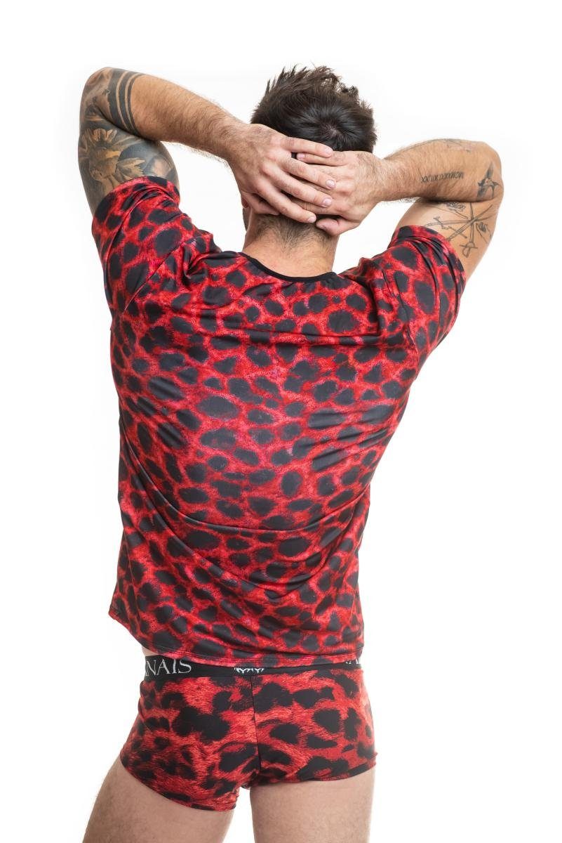 Anais for Men T-Shirt Herren-Shirt in rot/schwarz - XL günstig online kaufen