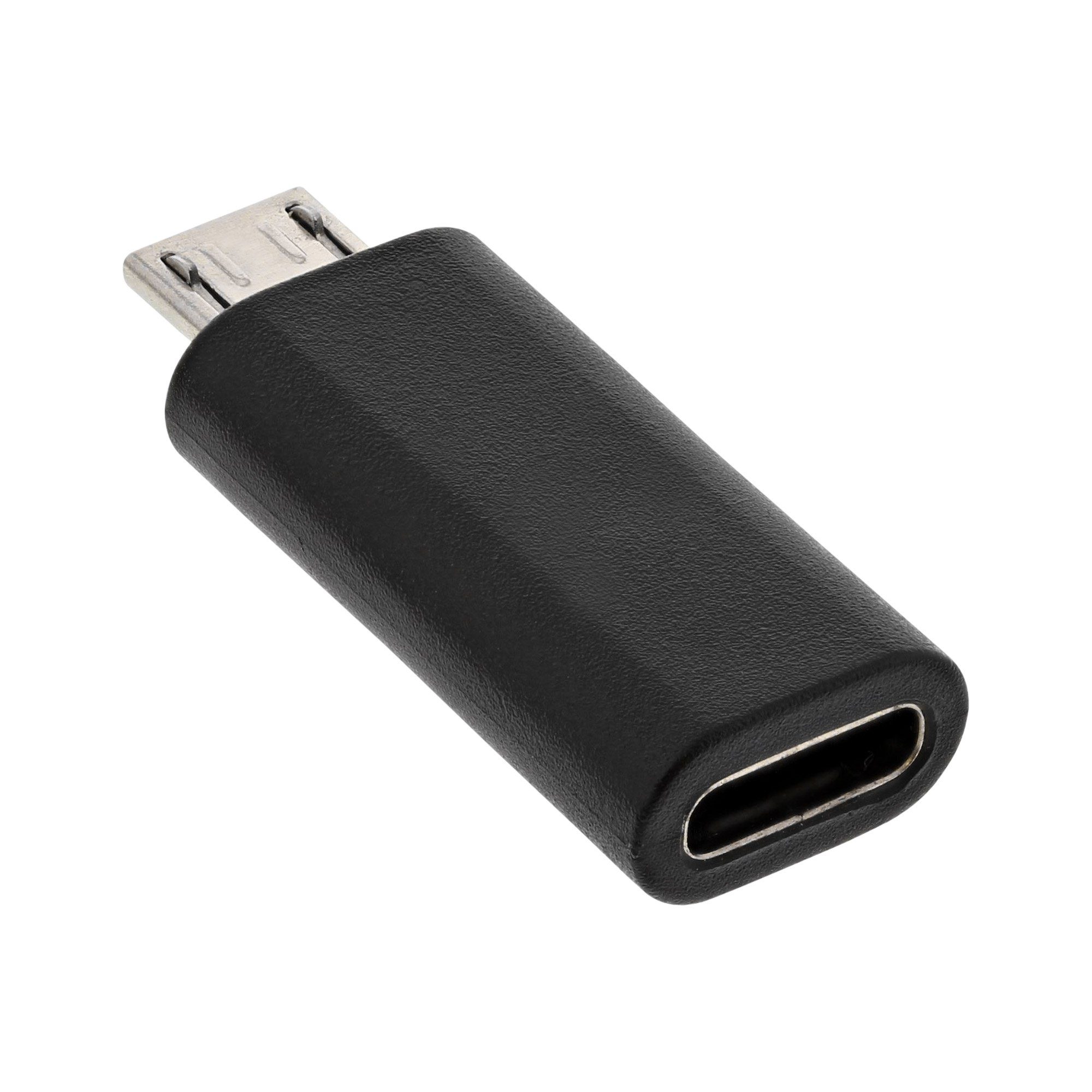 InLine® USB 2.0 Adapter, Micro-USB Stecker auf USB-C Buchse USB-Adapter