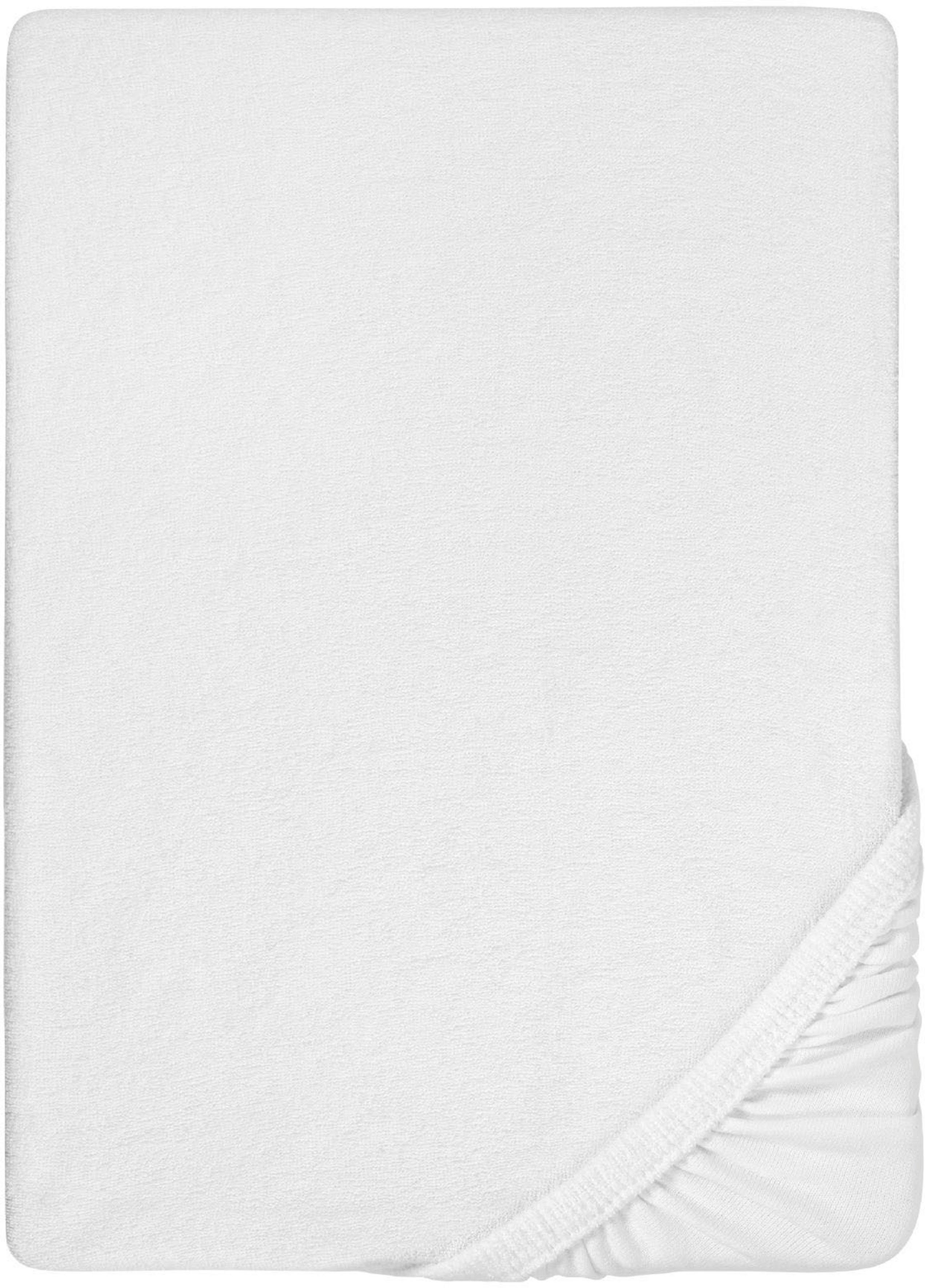 Biberna Spannbettlaken 0012344 Premium Frottee-Stretch Spannbetttuch 80% Baumwolle, Frottee, Gummizug: rundum, (1 Stück), Frottee-Stretch, Rundumgummi, bügelfre – Bild 3 von 5
