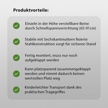 TRUTZHOLM Werkbank Arbeitsbock Klappbock höhenverstellbar Gerüstbock Unterstellbock Stütz, platzsparend