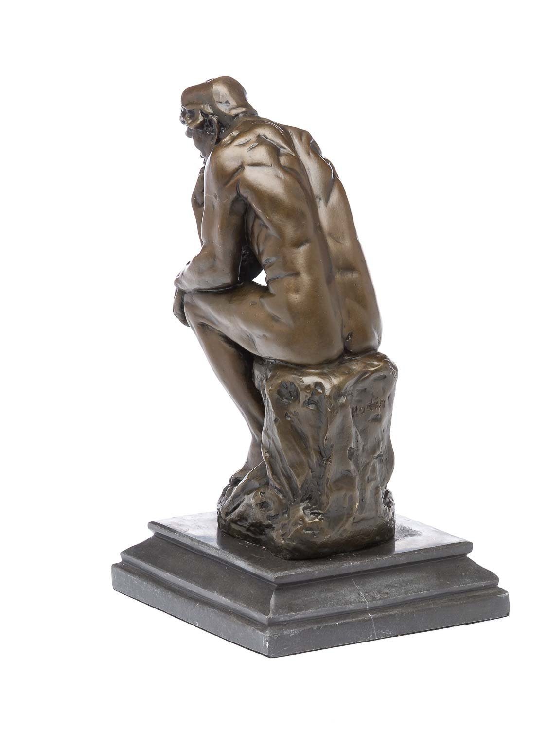 25cm Ko Mann Rodin Skulptur Skulptur nach Aubaho Denker der Bronzefigur Bronzeskulptur