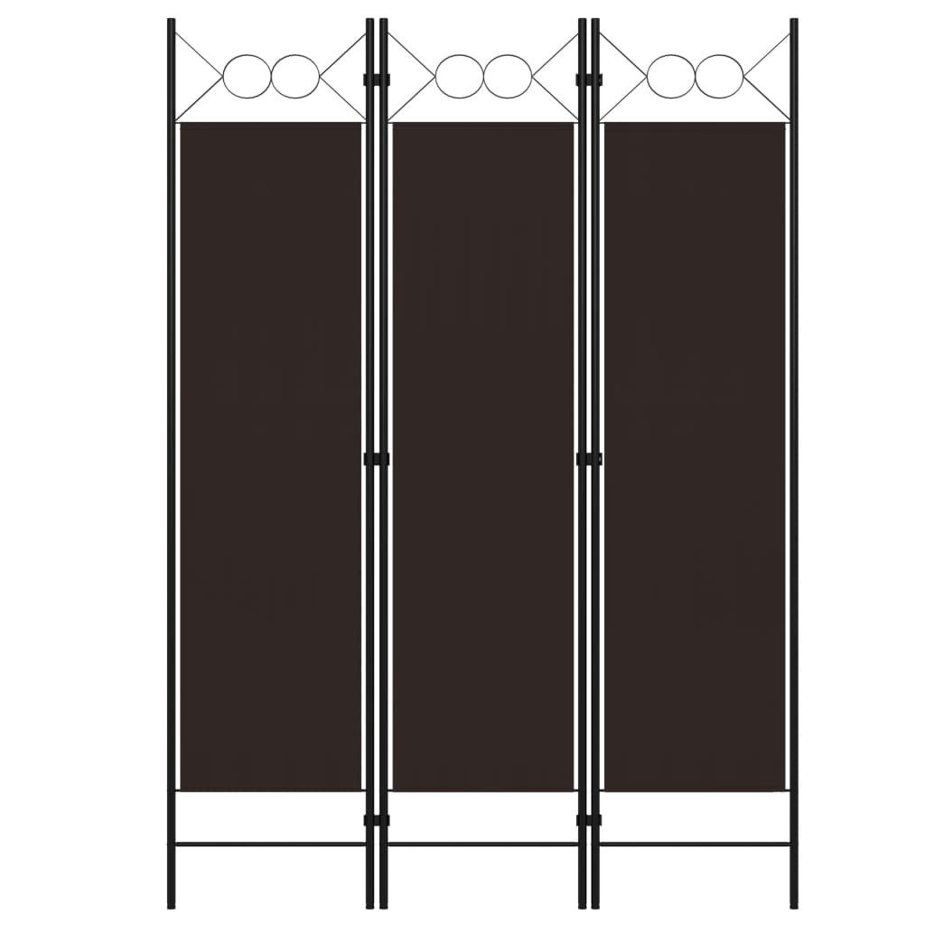vidaXL Raumteiler 3-tlg. Raumteiler Braun 120 günstig online kaufen