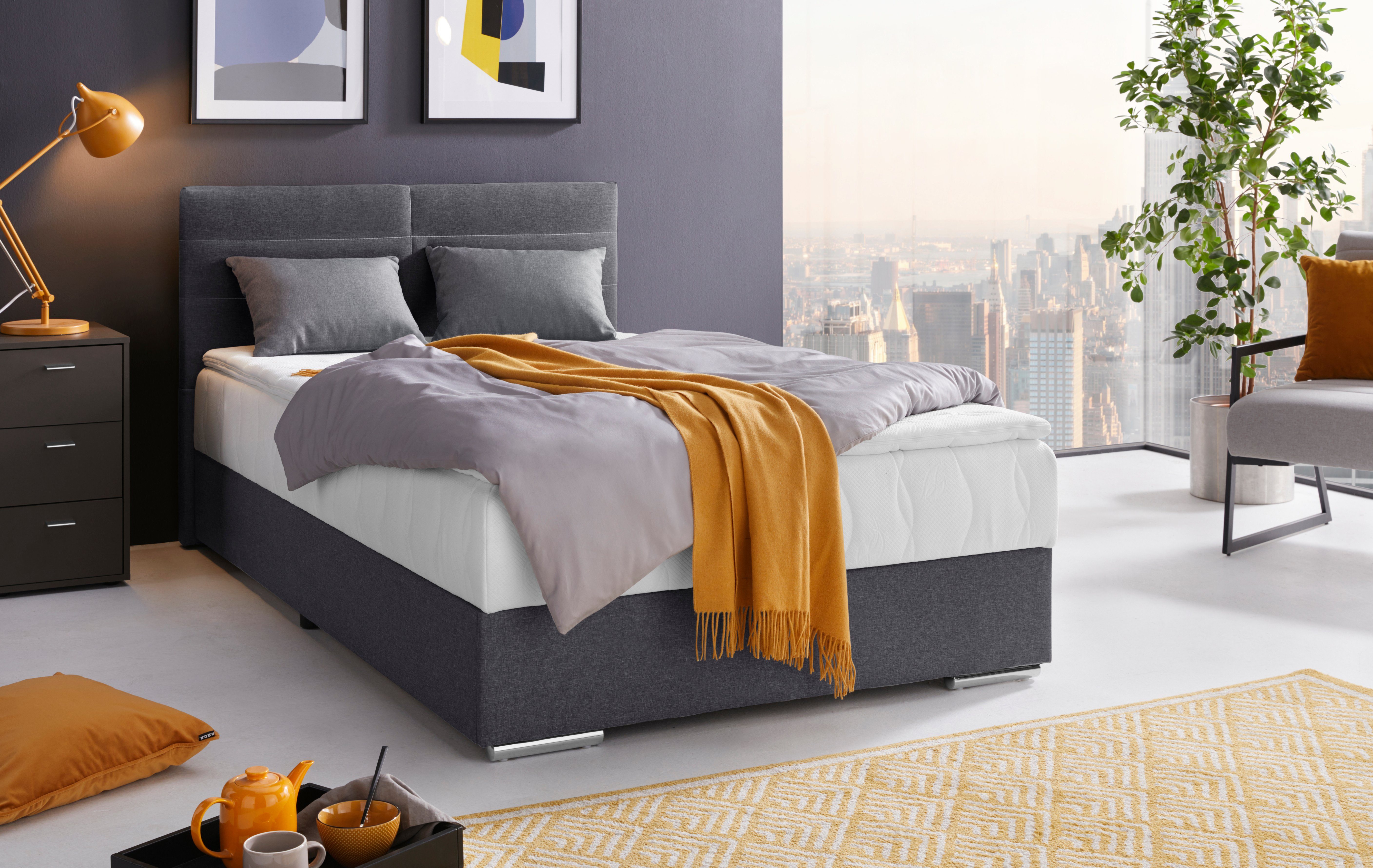 COTTA Boxbett Tom mit Bettkasten, Topper und Zierkissen, Bestseller, Unser Dauertiefpreis