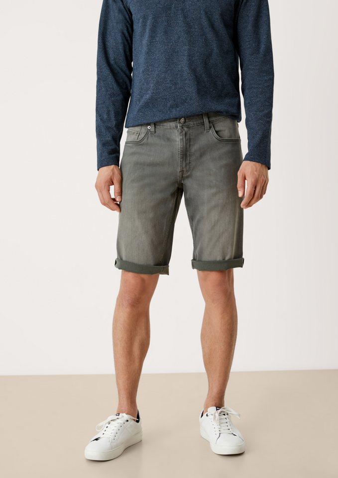 s.Oliver Bermudas Jeans-Bermuda York / Regular Fit / Mid Rise / Straight  Leg Waschung, Garment Dye