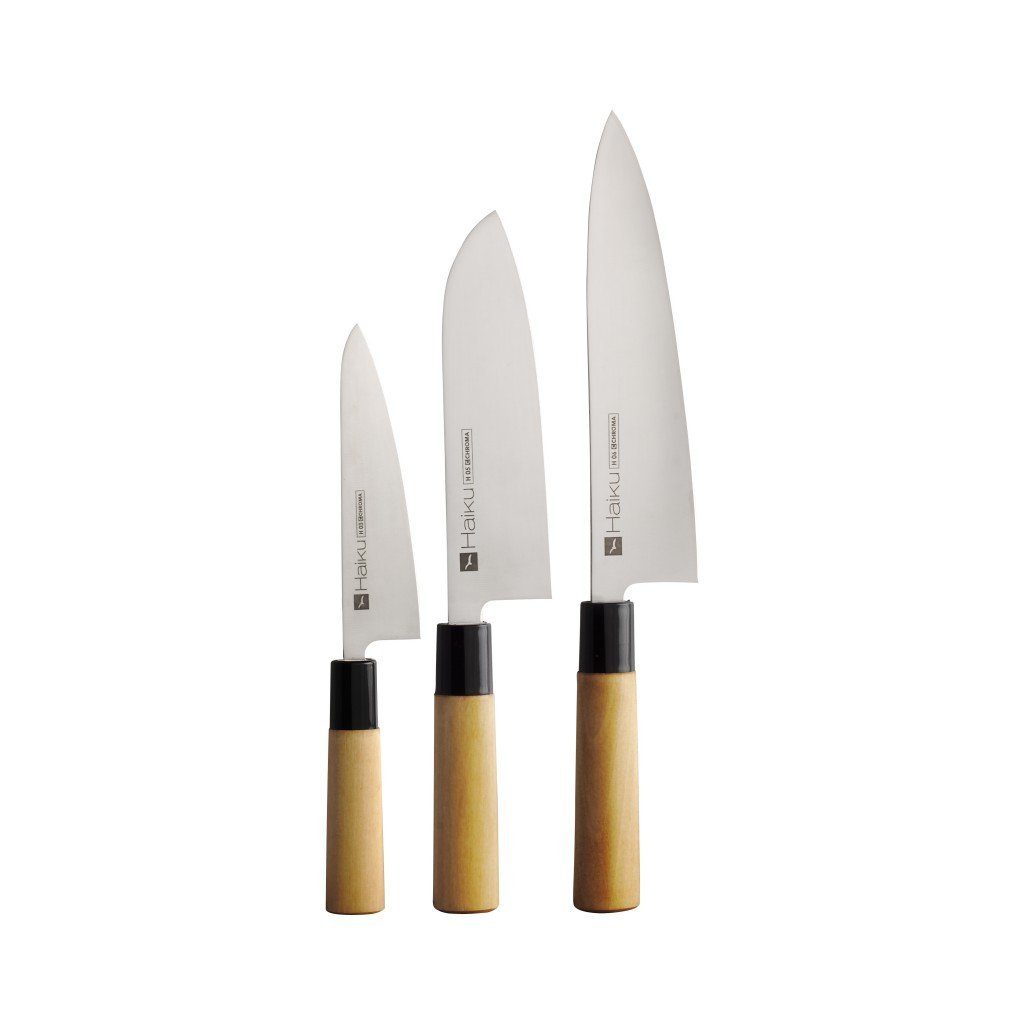 Messer-Set Haiku Messerset: kleines + großes Kochmesser + Santoku