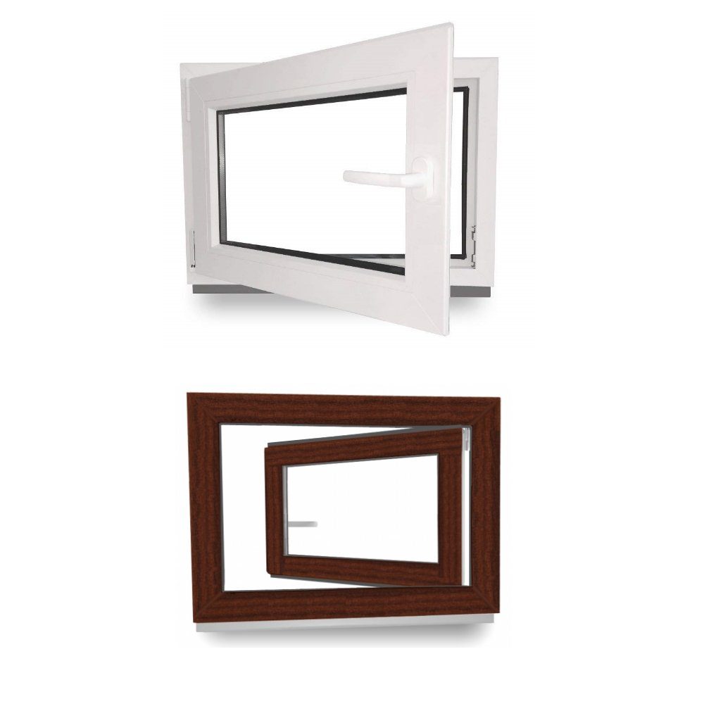 JeCo Fenster Kellerfenster Kunststoff innen weiß günstig online kaufen