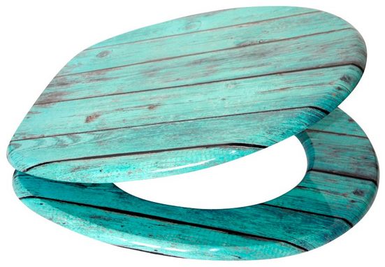 SANILO WC-Sitz »Lumber«, Hochwertige Oberfläche und stabile Scharniere