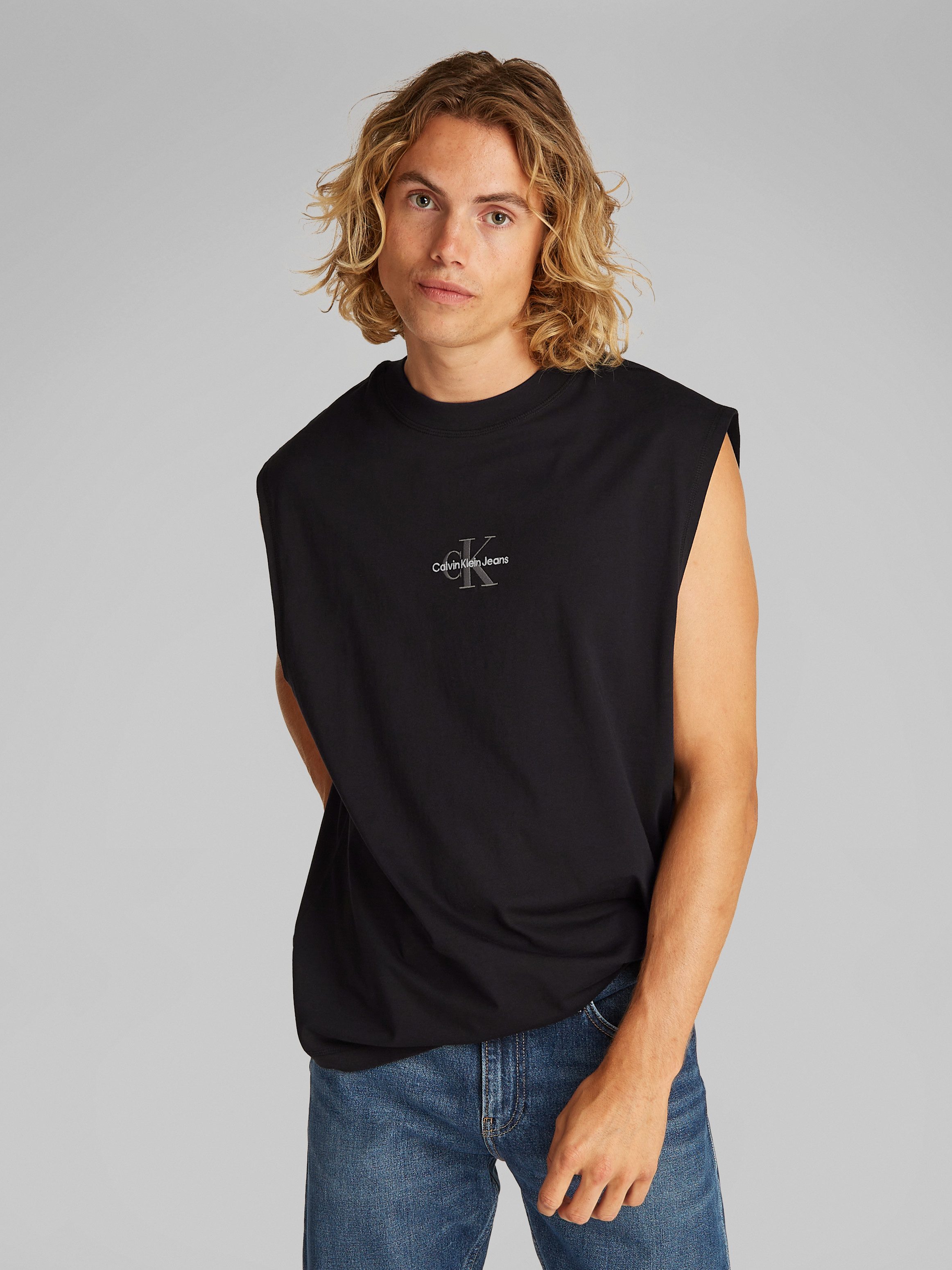 Calvin Klein Jeans Rundhalsshirt MONOLOGO SLEEVELESS günstig online kaufen