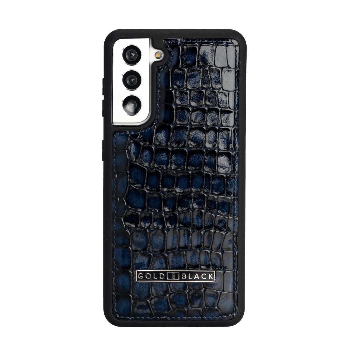 GOLDBLACK Handyhülle GOLDBLACK Samsung S21 Lederhülle MILANO-Design Blau