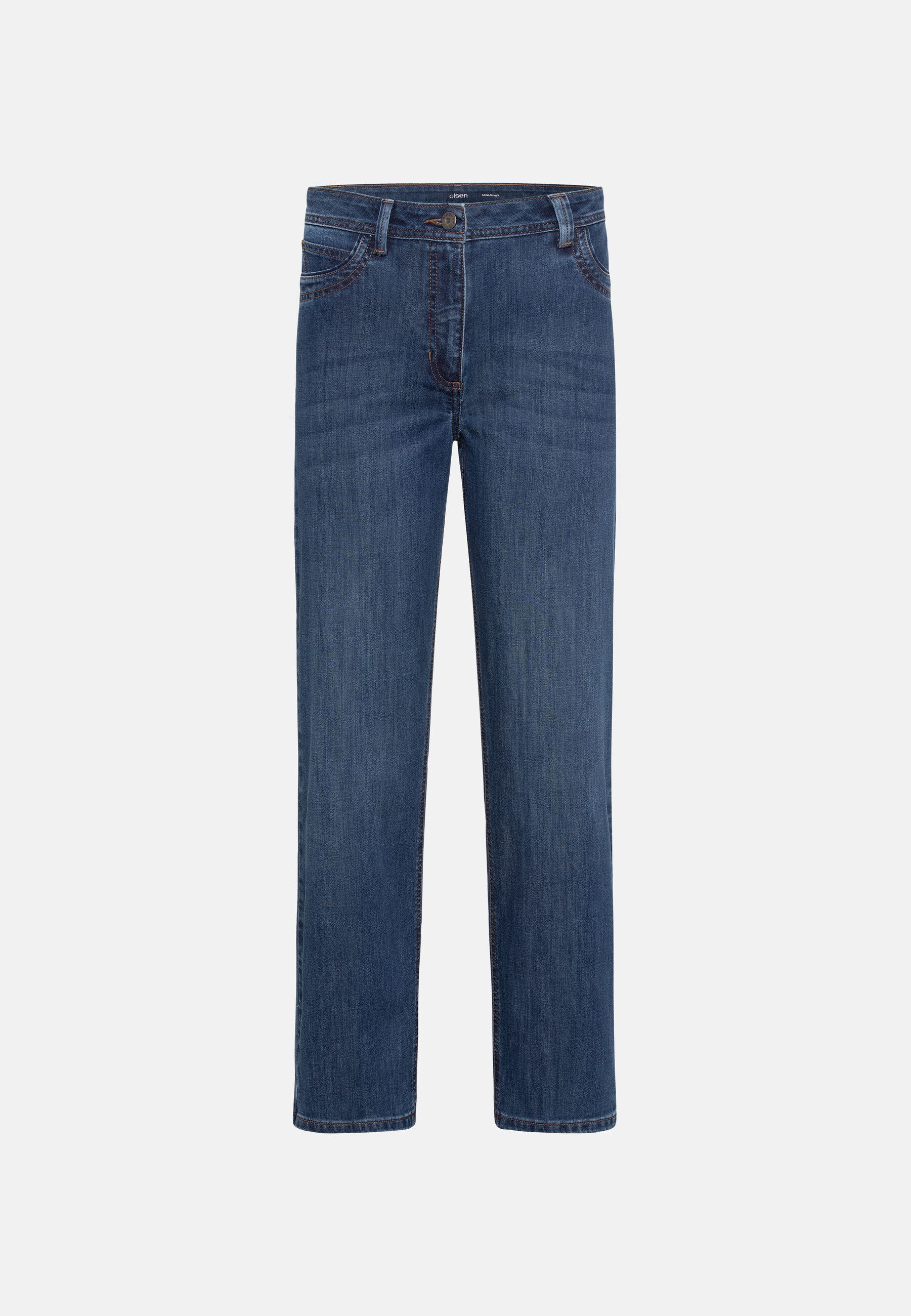 Olsen Regular-fit-Jeans mit geradem Schnitt