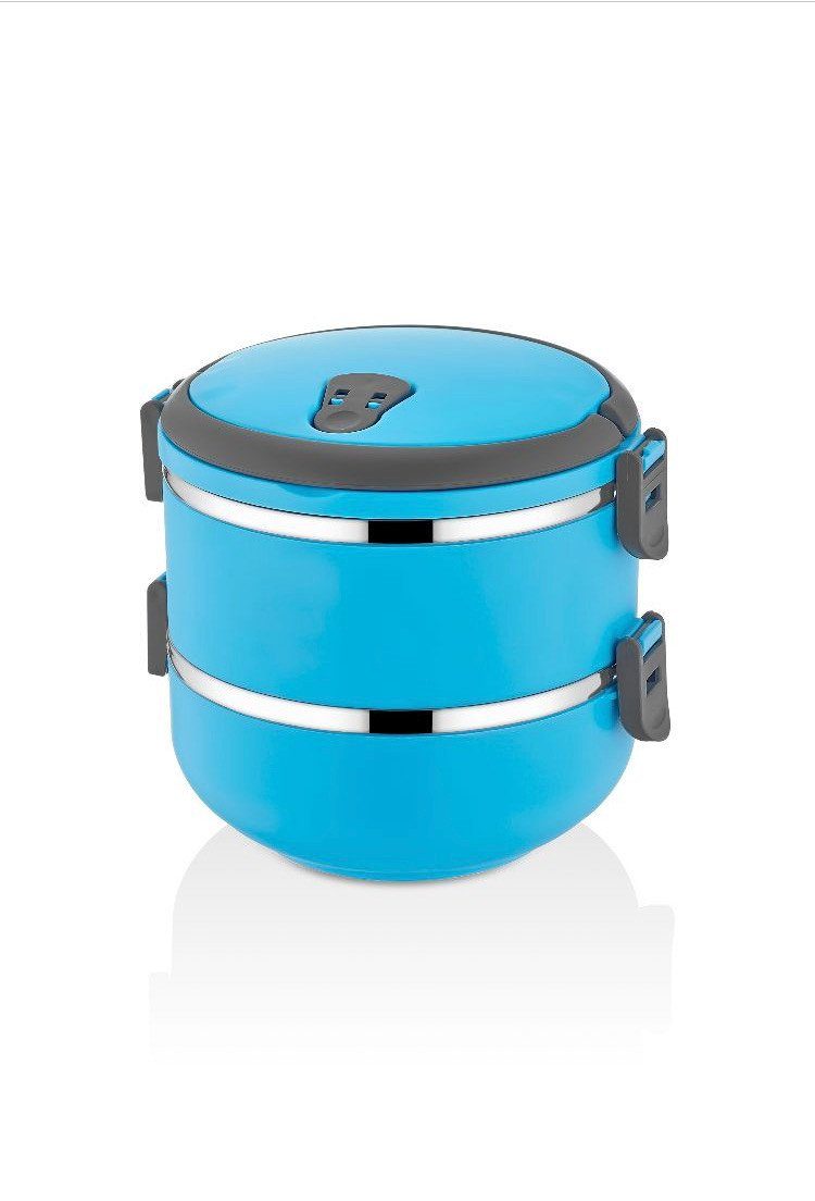 Hermia Concept Lunchbox Warm Box, 100 % rostfreiem Edelstahl, (Einzelbox / 2er Set / 3er Set, 2-tlg., 3-fach Set, 2-fach Set, 1-fach set), Lebensmittelecht, geschmacksneutral 100% rostfreier Edelstahl