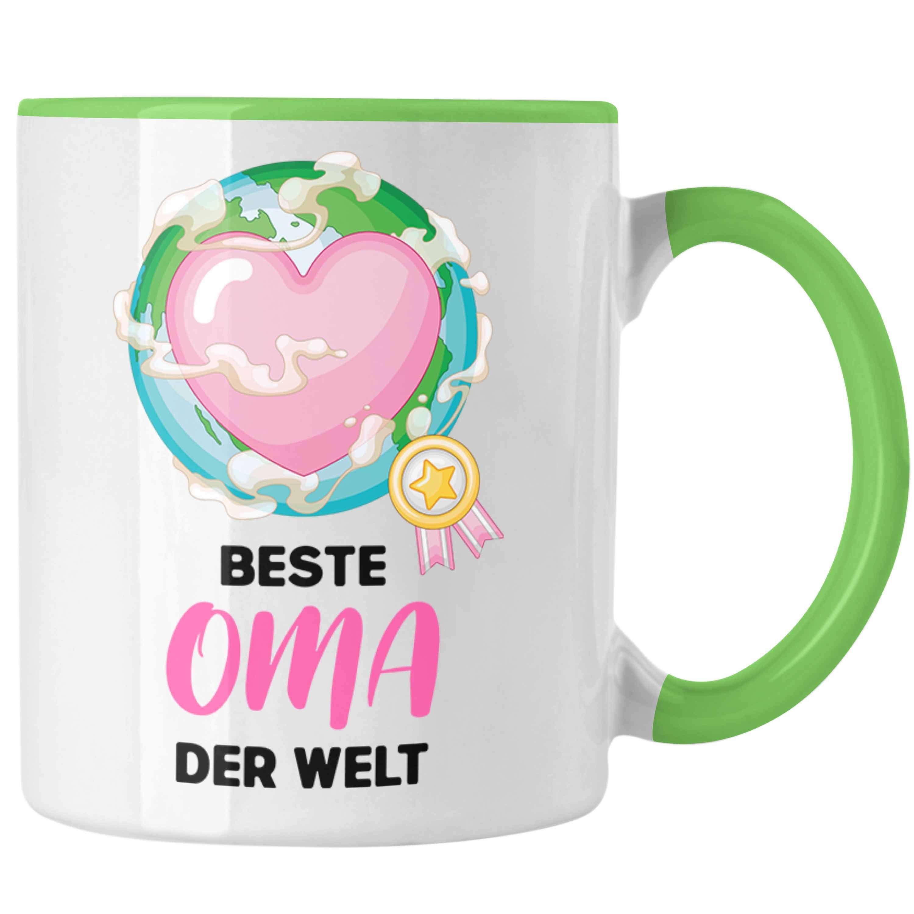 Geschenk Trendation - Welt Grün von Trendation Weihnachten zum Beste Spruch Tasse Enkel Kaffeetasse Tasse Der Geburtstag Oma Lustig