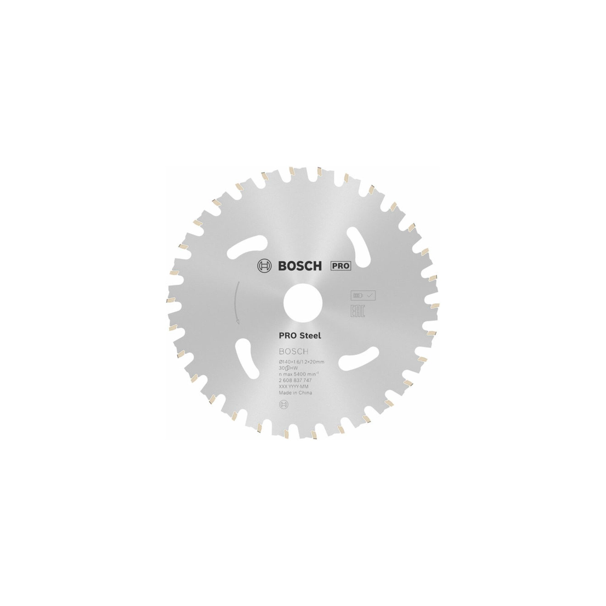 Bosch Professional Kreissägeblatt Bosch Kreissägeblatt Standard for Steel für Akkusägen 140 x 1,6/1,2 x