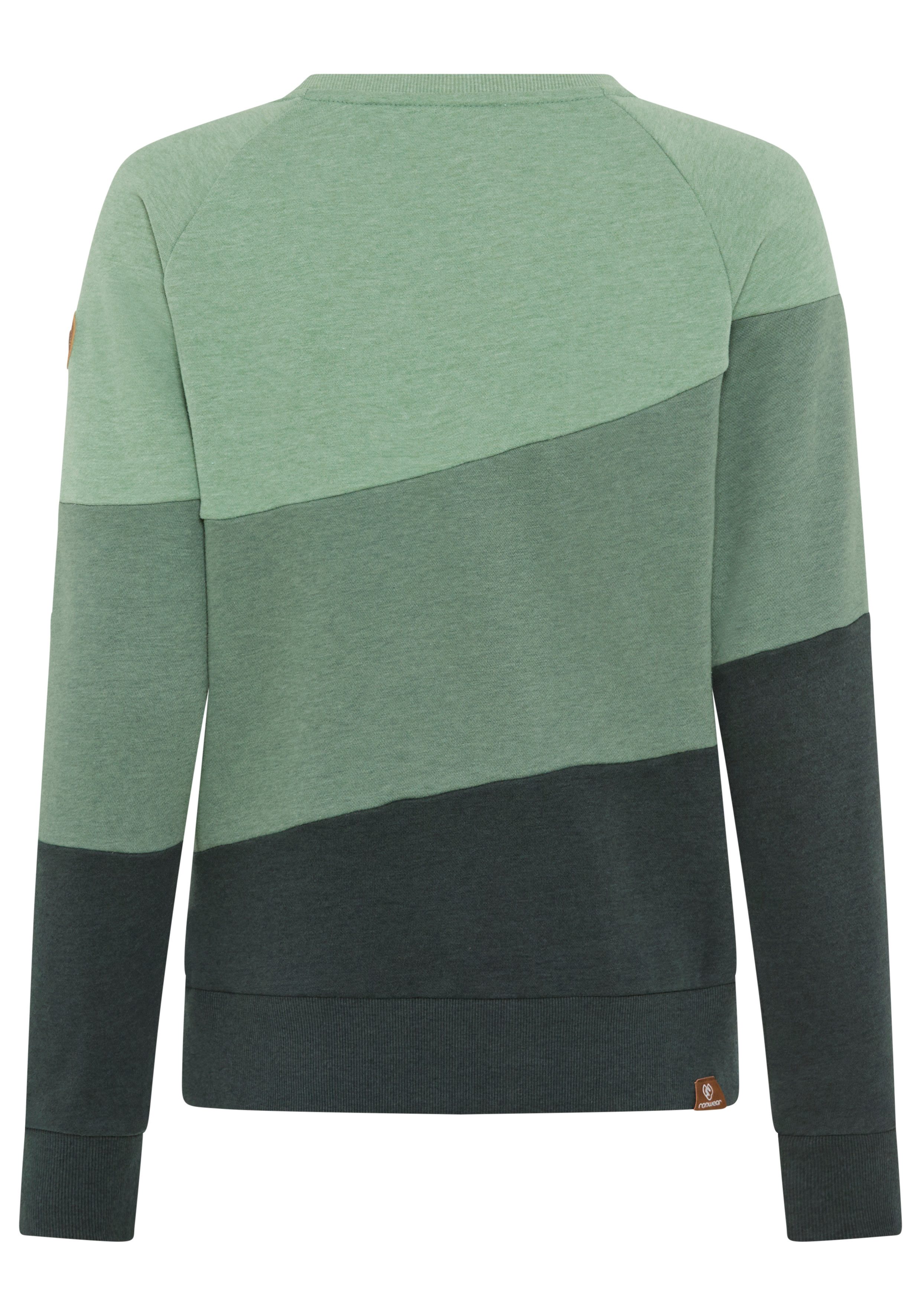 Ragwear Sweater JOHANKA BLOCK Crew Neck im Color-Blocking Design günstig online kaufen