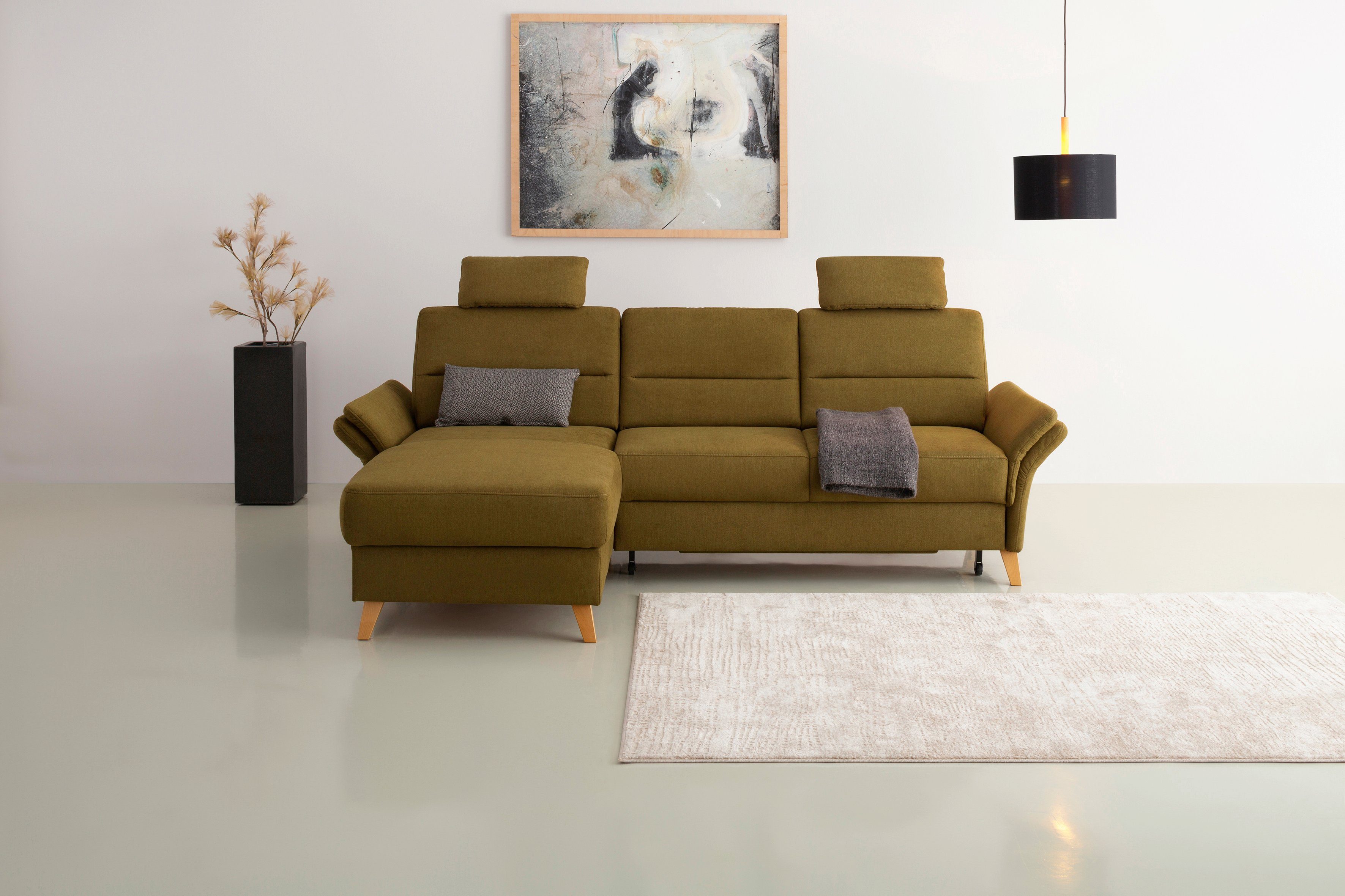 Home affaire Ecksofa Westerland L-Form, Federkern-Polsterung, günstig online kaufen