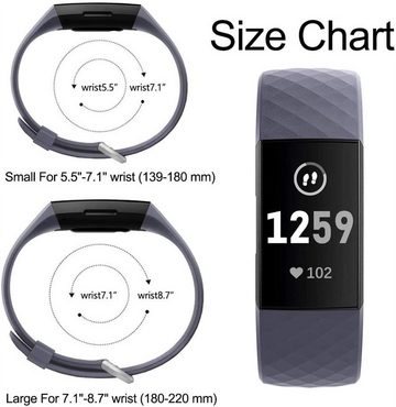 ELEKIN Smartwatch-Armband Ersatzbänder kompatibel mit Fitbit Charge 4/3 Bänder für Damen Herren