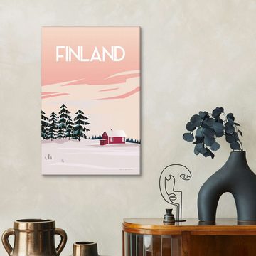 Posterlounge Leinwandbild Omar Escalante, Finnland II, Illustration