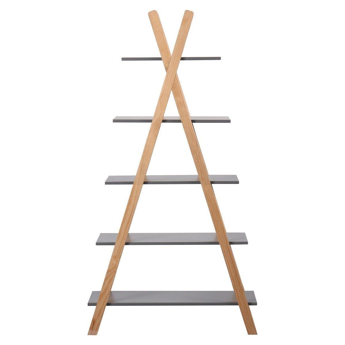 Nature Kid Kinderregal Ancona Tipi-Stil Regal, Natur/Grau – Modernes, Kinde günstig online kaufen