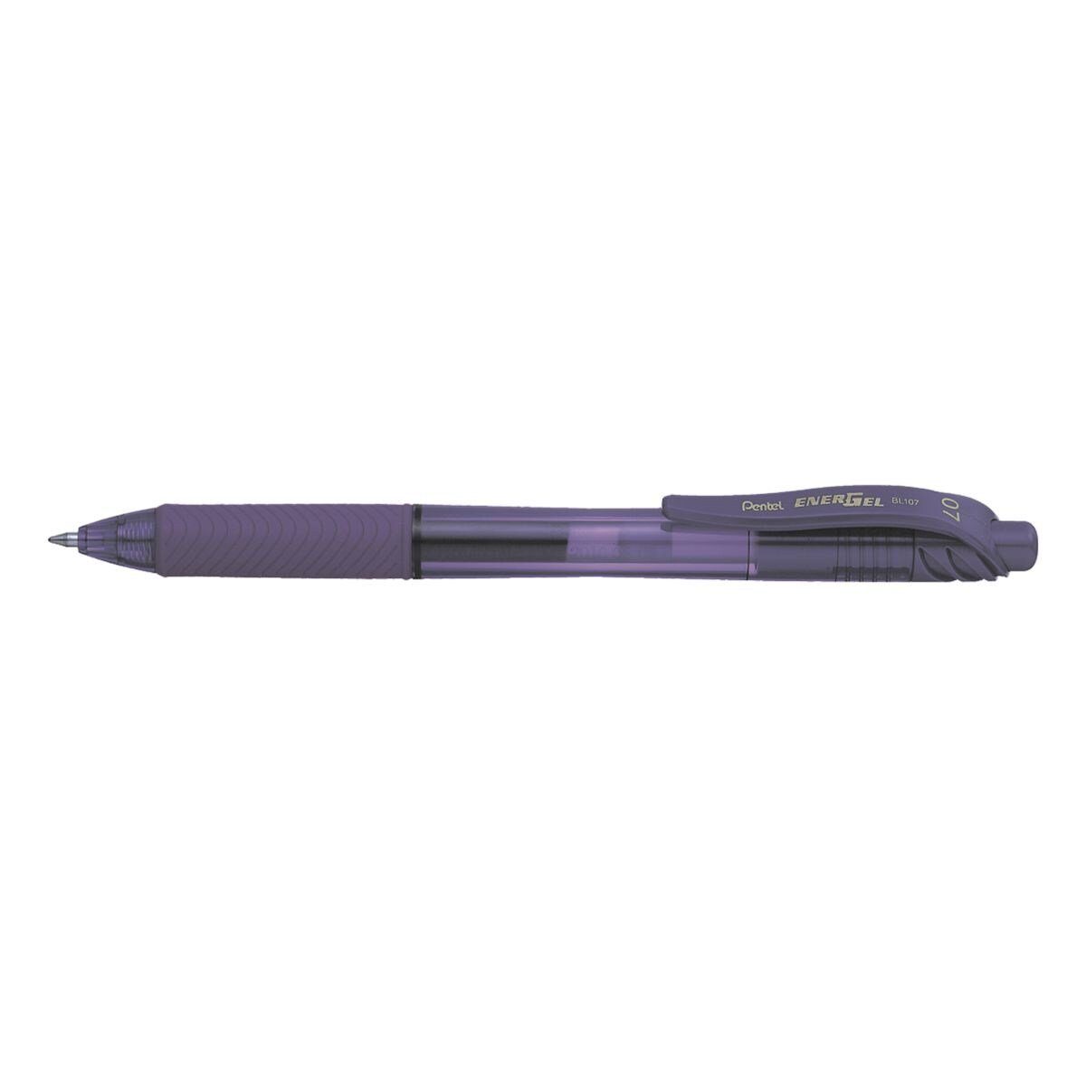 PENTEL Gelschreiber Energel BL 107, mit Druckmechanik violett