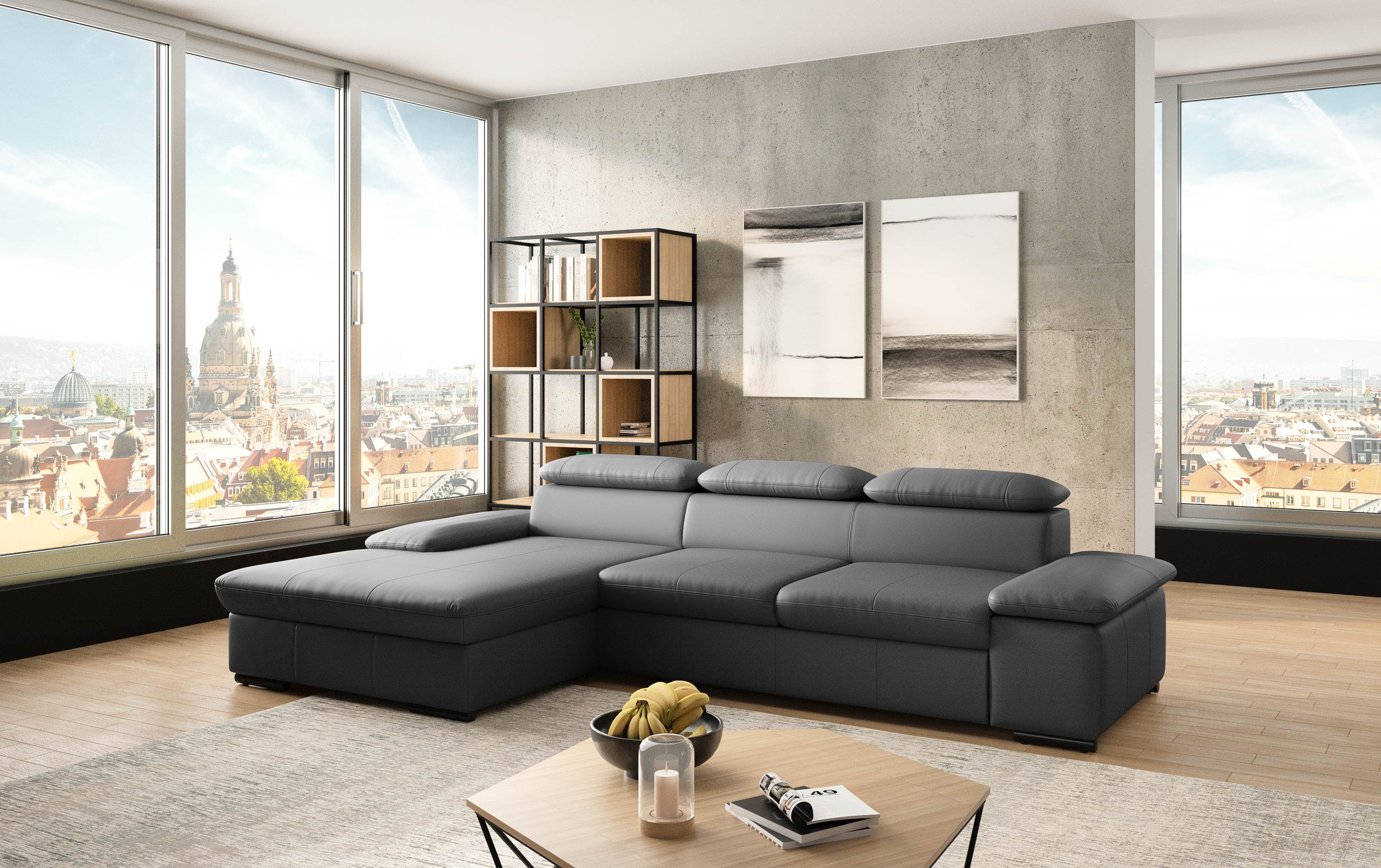 sit&more Ecksofa "Alcudia L-Form" wahlweise mit Bettfunktion günstig online kaufen