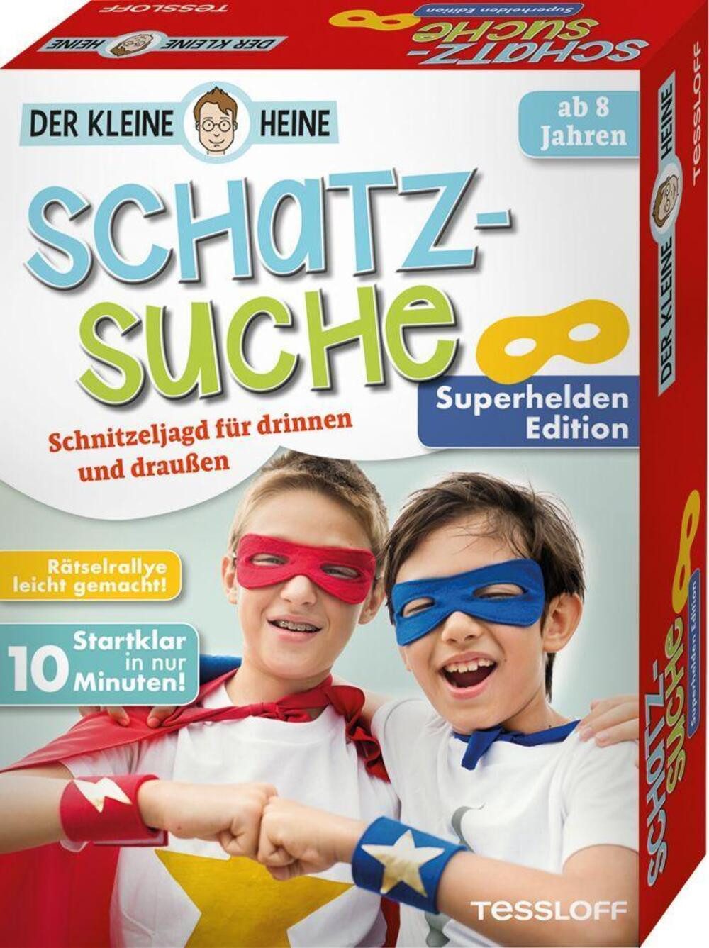 Tessloff Verlag Spiel, Der kleine Heine. Schatzsuche. Superhelden Edition. Schnitzeljagd...