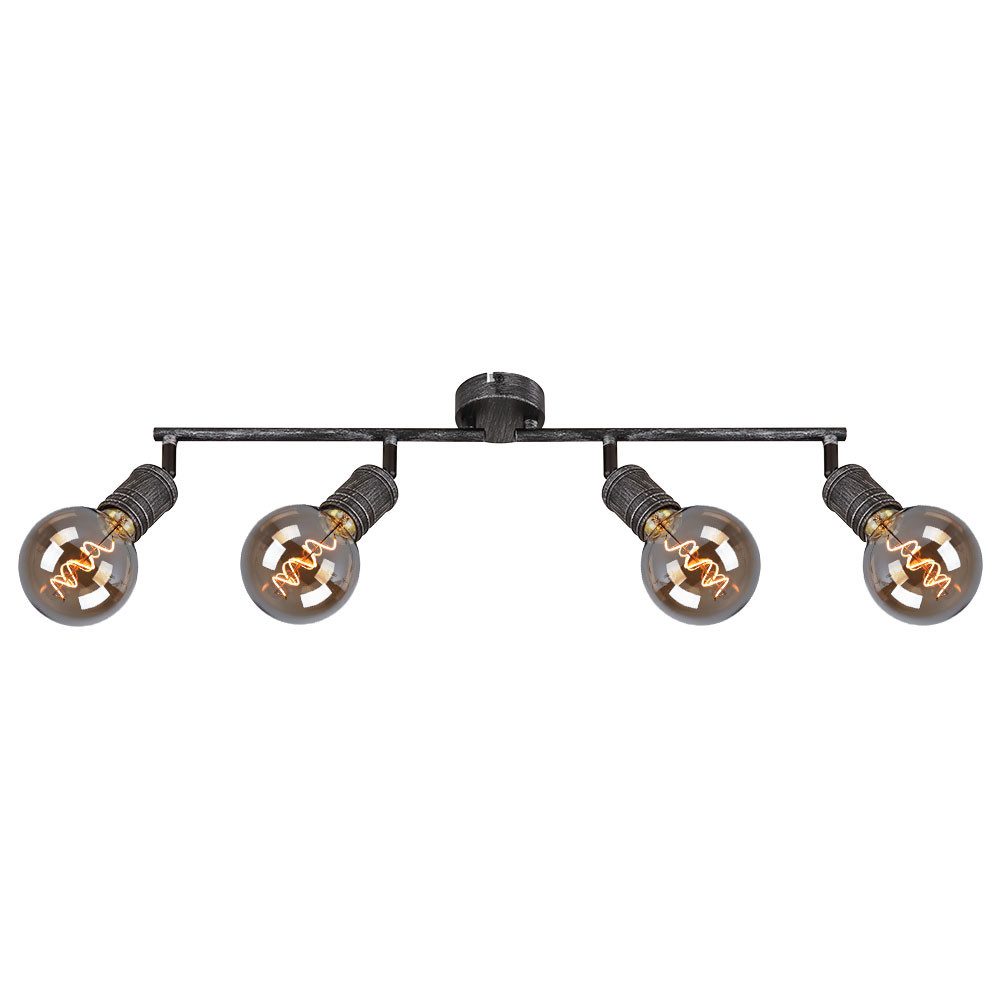 etc-shop LED Deckenspot, Leuchtmittel nicht inklusive, Deckenleuchte Spotstrahler beweglich Wohnzimmerlampe Deckenstrahler 4