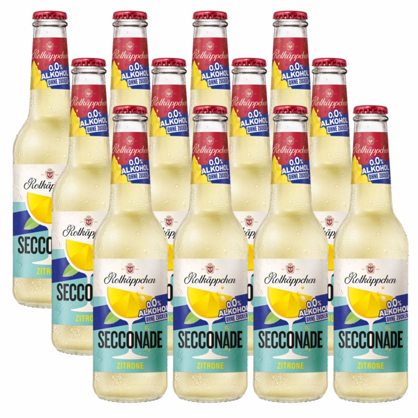 Rotkäppchen Mixgetränk Rotkäppchen Secconade Zitrone 0,0% (12x 0,33l), 12 x 0,33 l