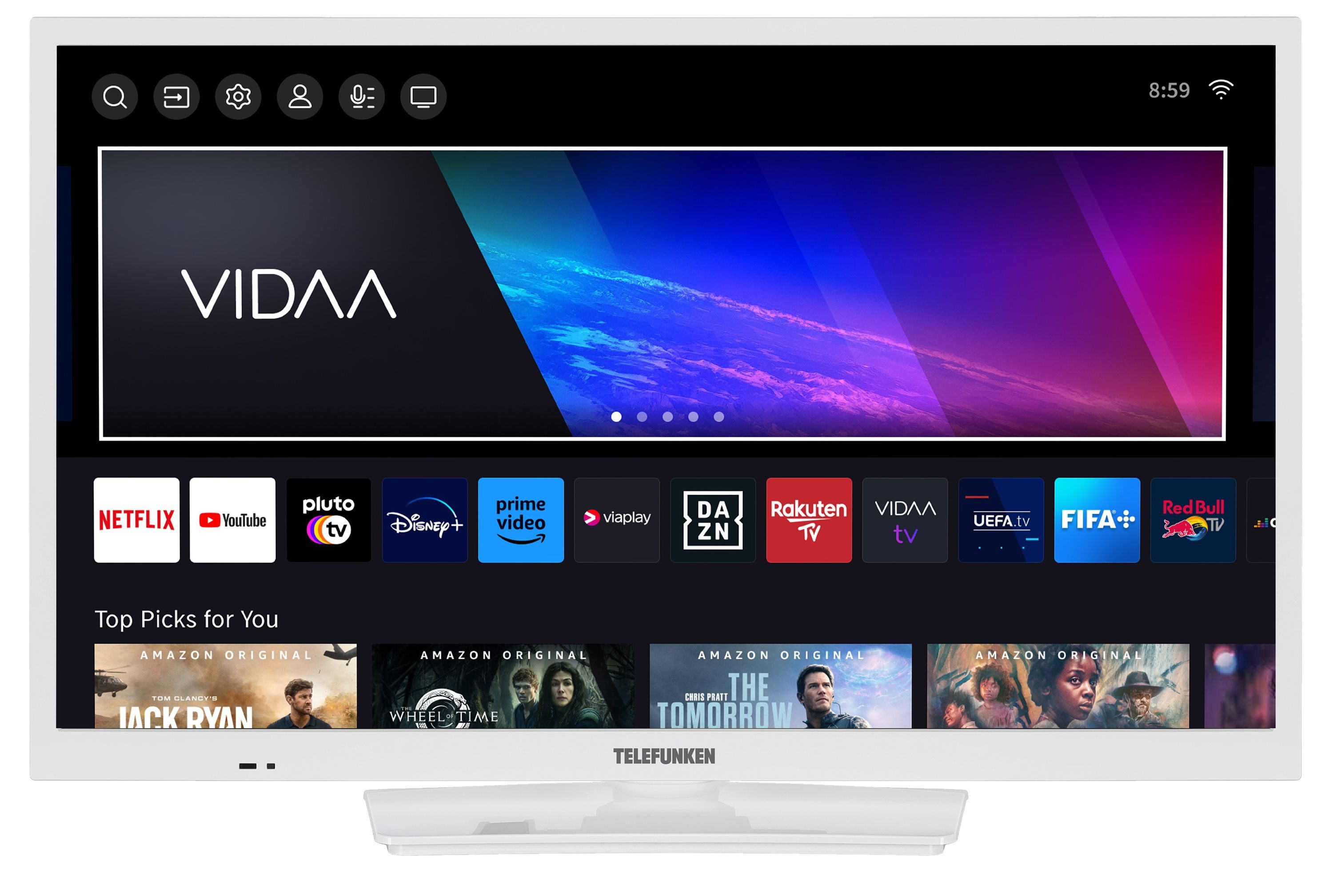 Telefunken XH24VP550M-W LCD-LED Fernseher (60 cm/24 weiß ! RABATT: 15.22%