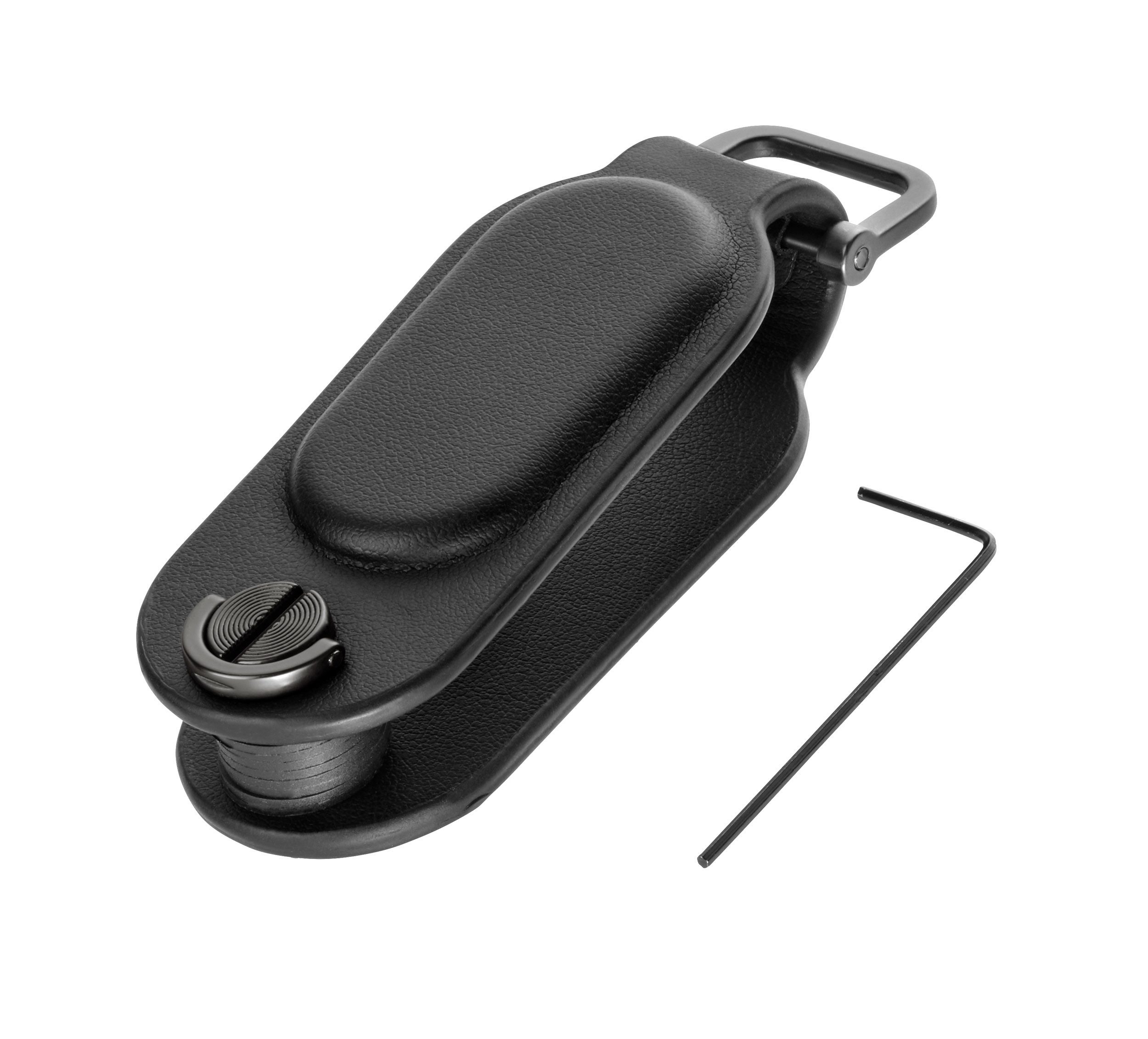 TROIKA Schlüsselanhänger TRACK & FIND, mit GPS Tracker Apple® Find My, Schlüssel Organizer, Key Organizer für 4 Schlüssel, Ortung per App, Metallöse & Kunstleder