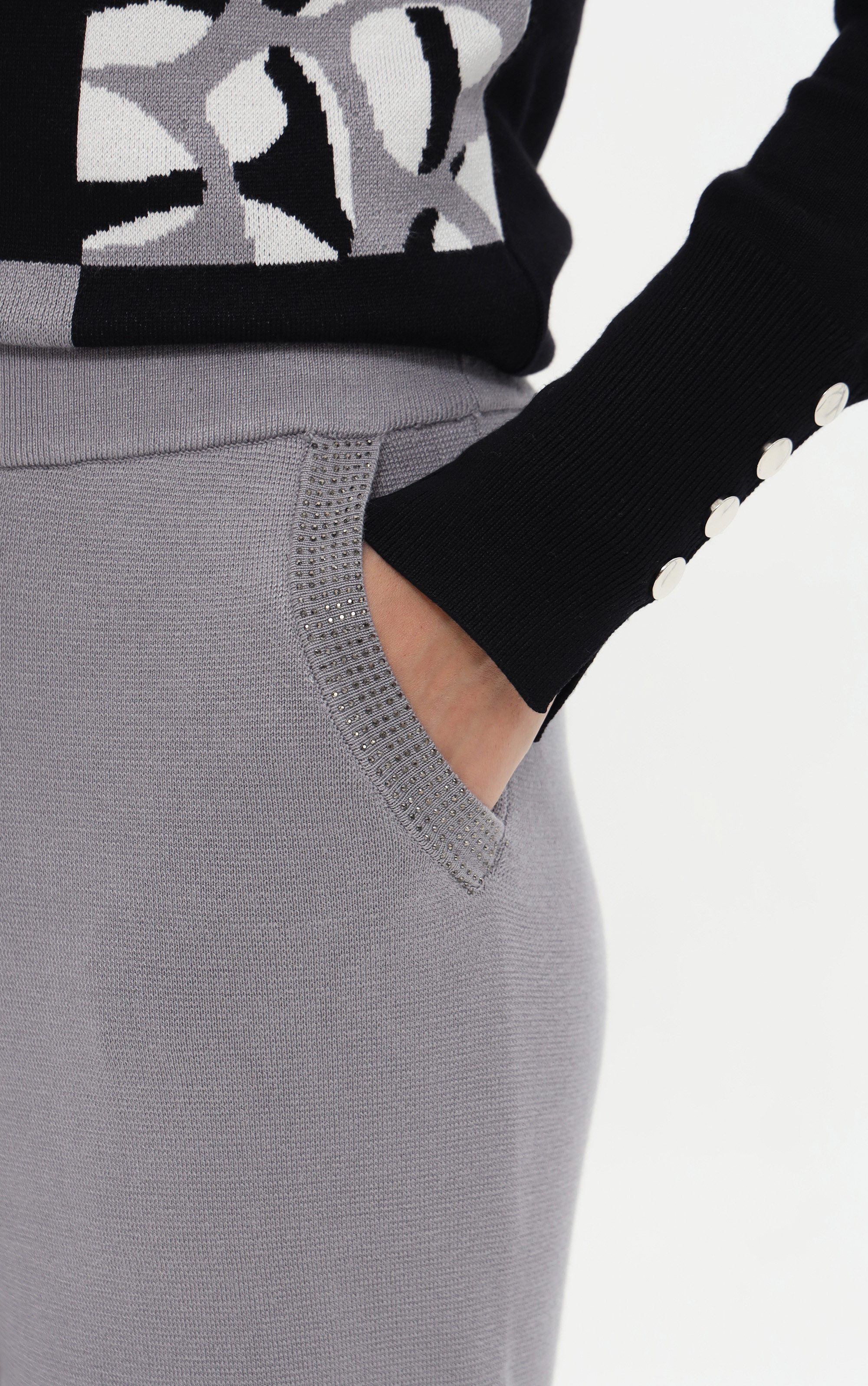 Passioni Strickhose im Straight Fit mit Taschen günstig online kaufen